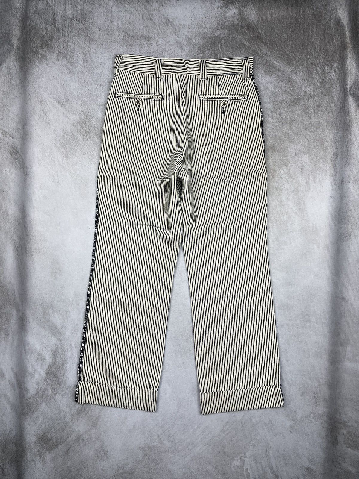 Comme des Garcons × Junya Watanabe × Tricot Comme des Garcons AW03 Tricot Comme des Gacons Hickory Cuffed Pants Size 27" / US 4 / IT 40 - 12 Thumbnail