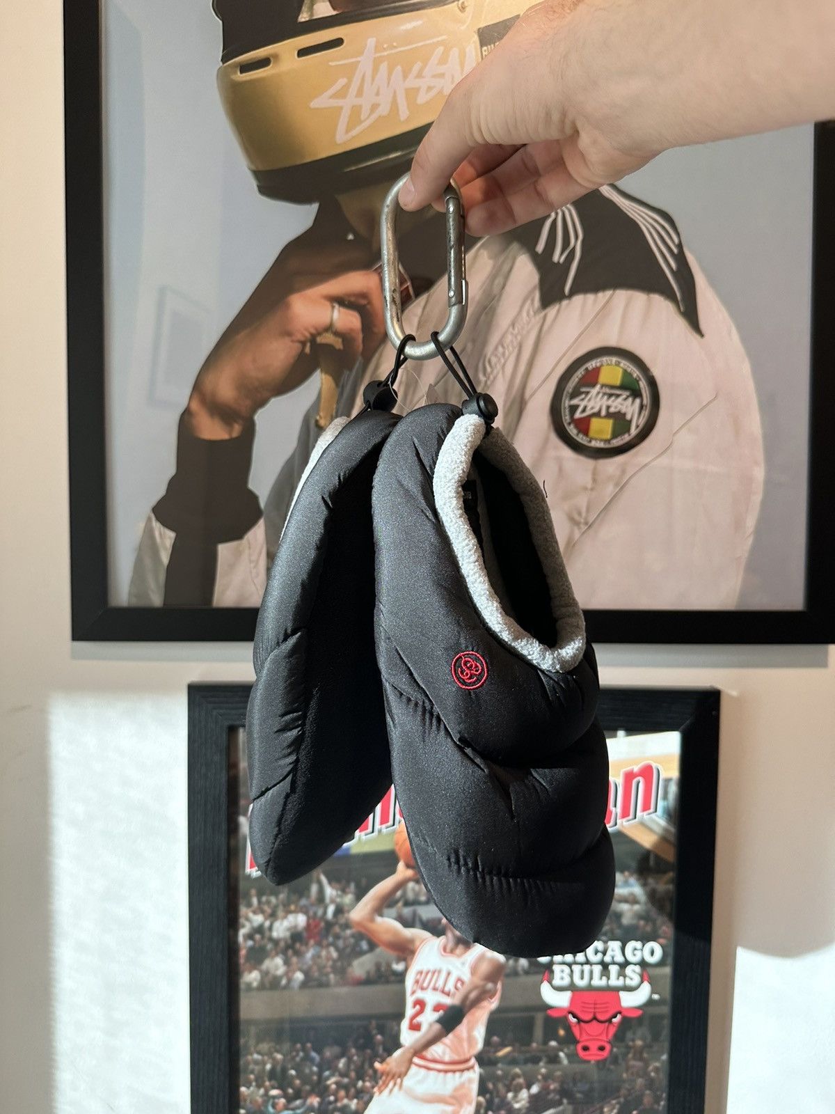 image of Stussy Slip On Shoes in Black, Men's (Size 8)