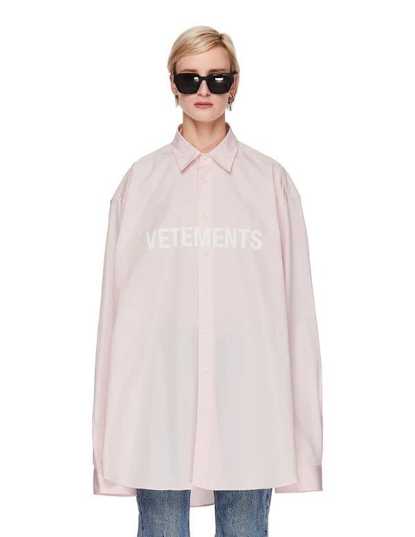 Vetements Vetements Garderobe Logo Loose Pink Shirt 2501-Nextarrow Size US XS / EU 42 / 0 - 5 Thumbnail