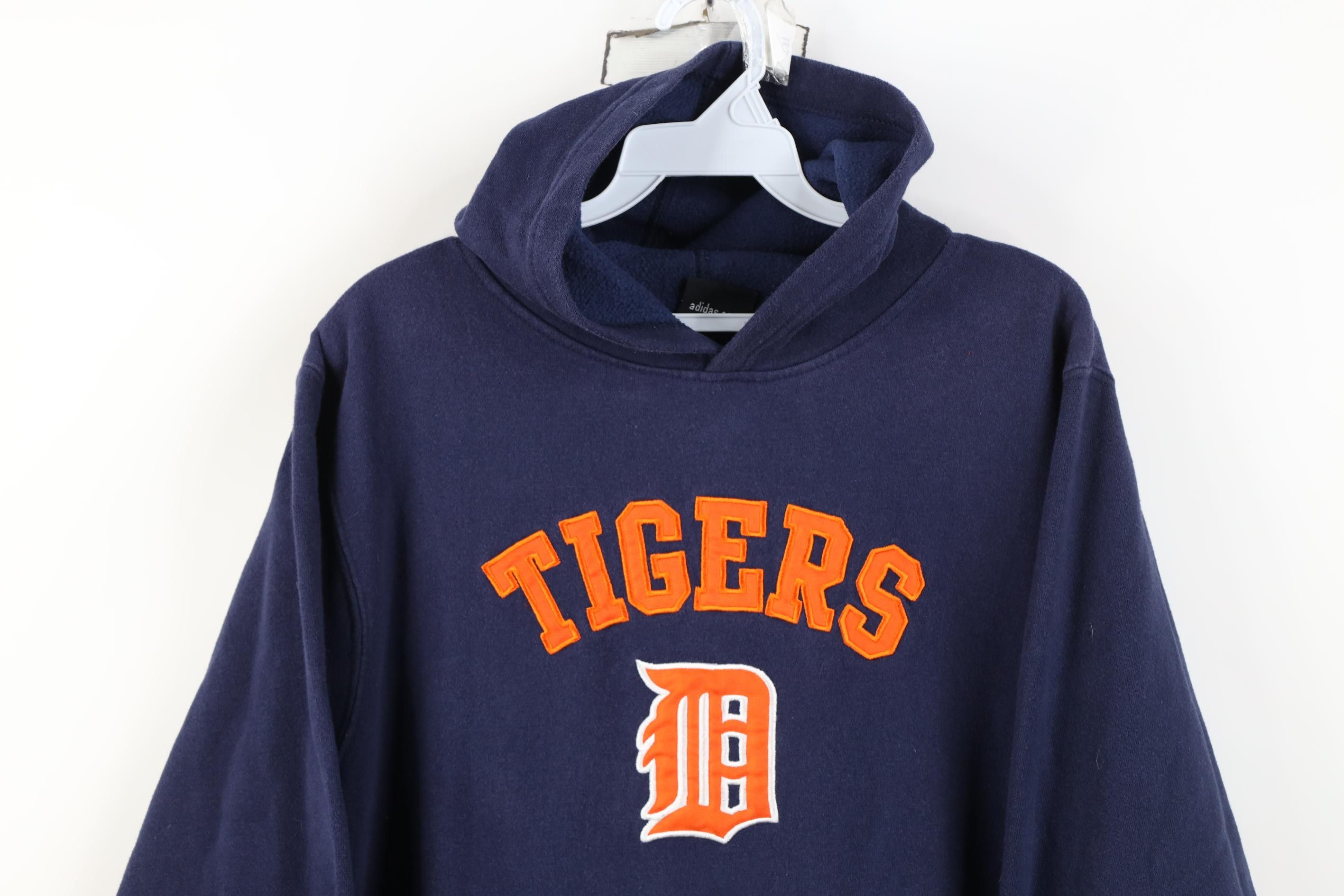 Adidas Vintage Adidas Tigers Baseball Hoodie Sweatshirt Blue Size S / US 4 / IT 40 - 2 Thumbnail