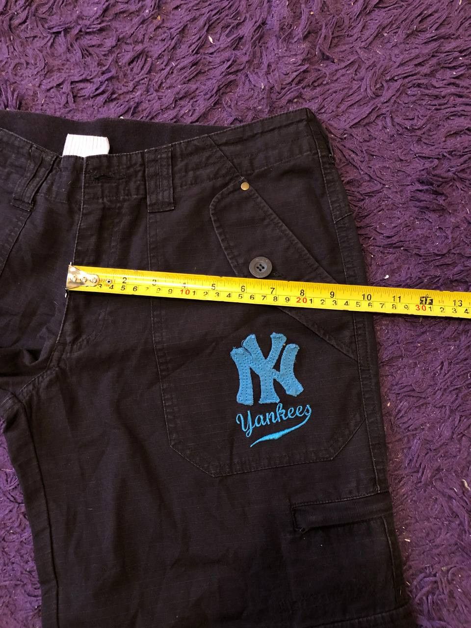 New York Yankees VINTAGE MLB NY Yankees Cargo FLARED Pants STREETWEAR Size 34" / US 12 / IT 48 - 11 Thumbnail