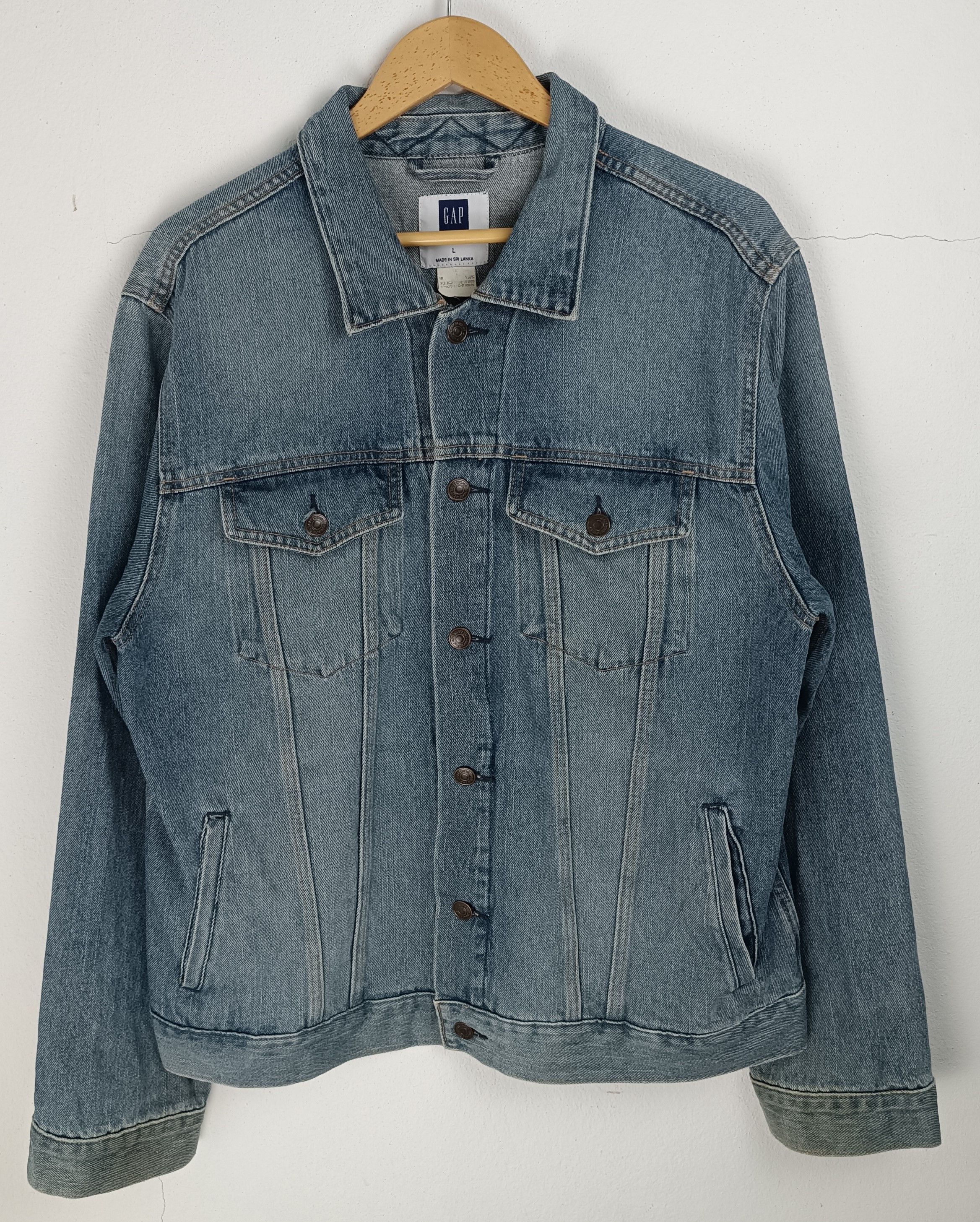 Gap VINTAGE FADES GAP DENIM JACKET GRUNGE PUNK METAL STYLE Size US L / EU 52-54 / 3 - 3 Thumbnail