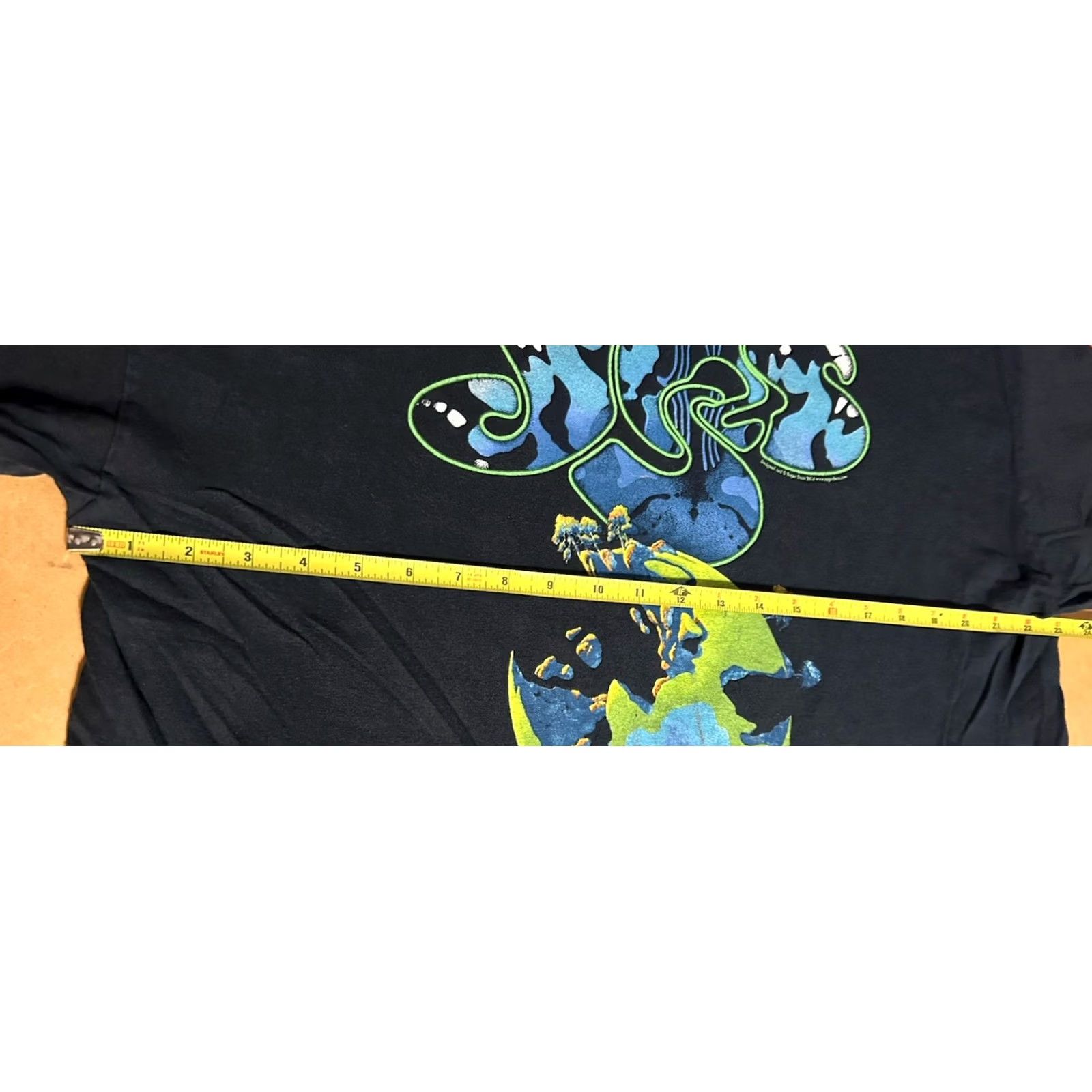 Gildan Yes Band 2014 Tour Shirt Men XL Black Short Sleeve Double Sided Rock Roll Size US XL / EU 56 / 4 - 7 Thumbnail