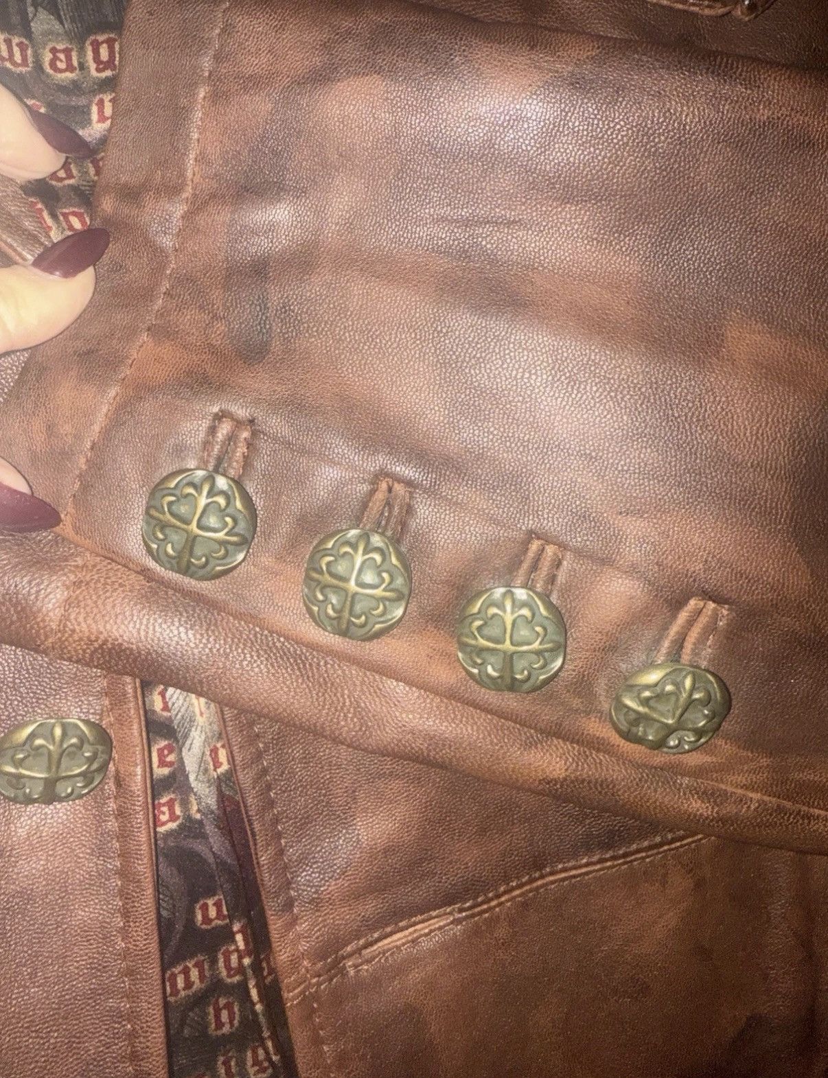 Other Royal Underground Rare Jacket Brn Leather Lining Nikki Sixx Size US L / EU 52-54 / 3 - 2 Thumbnail