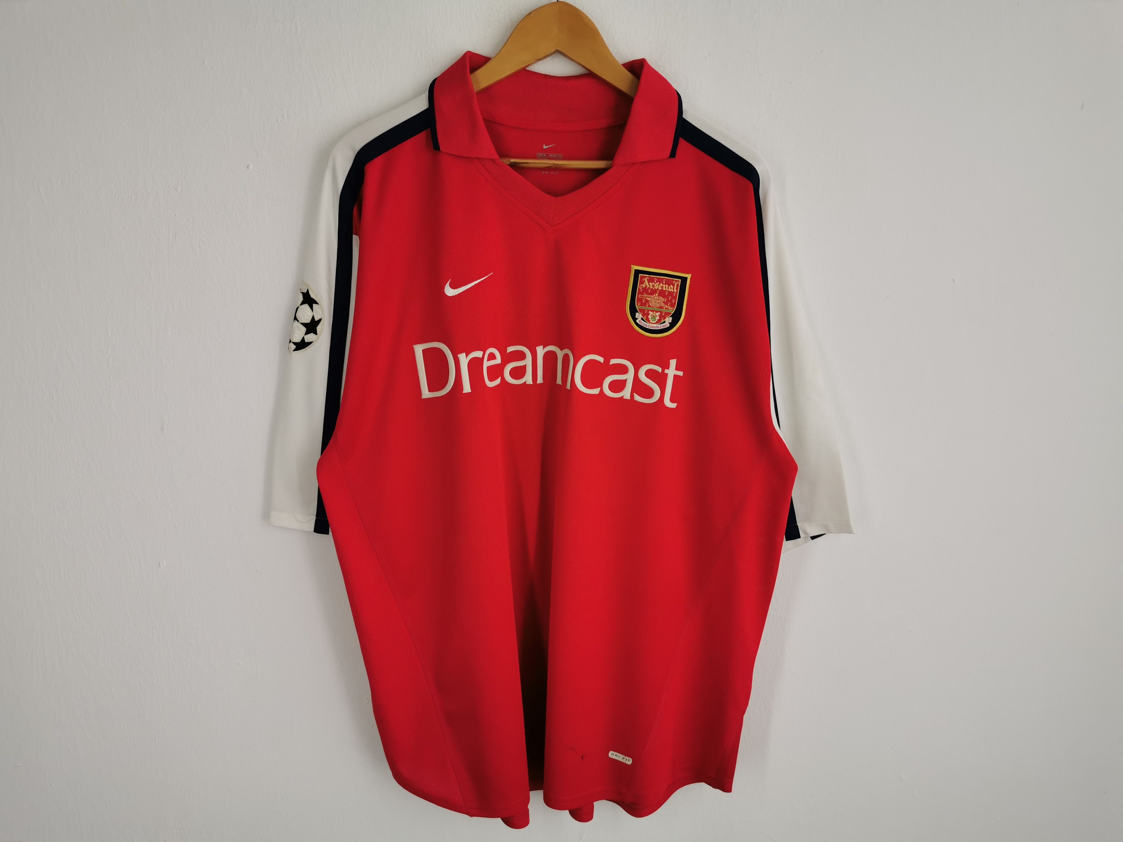 Nike Vintage 90s Nike Arsenal F.C. Pires #7 Made In Portugal Size US XL / EU 56 / 4 - 1 Thumbnail