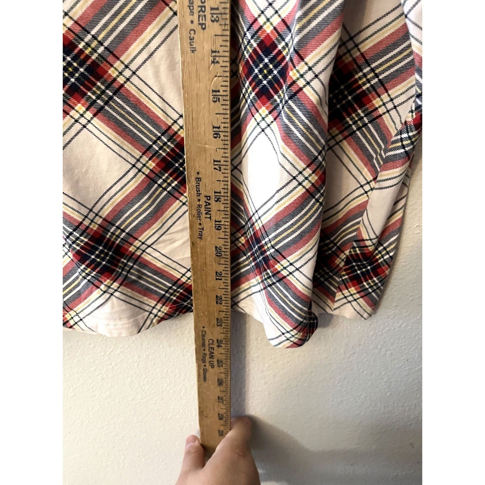 Talbots Talbots Top Womens M Multicolor Plaid Turtleneck T-Shirt Long Sleeve Casual Pullover Knit Cotton Blend Regular Size M / US 6-8 / IT 42-44 - 4 Thumbnail