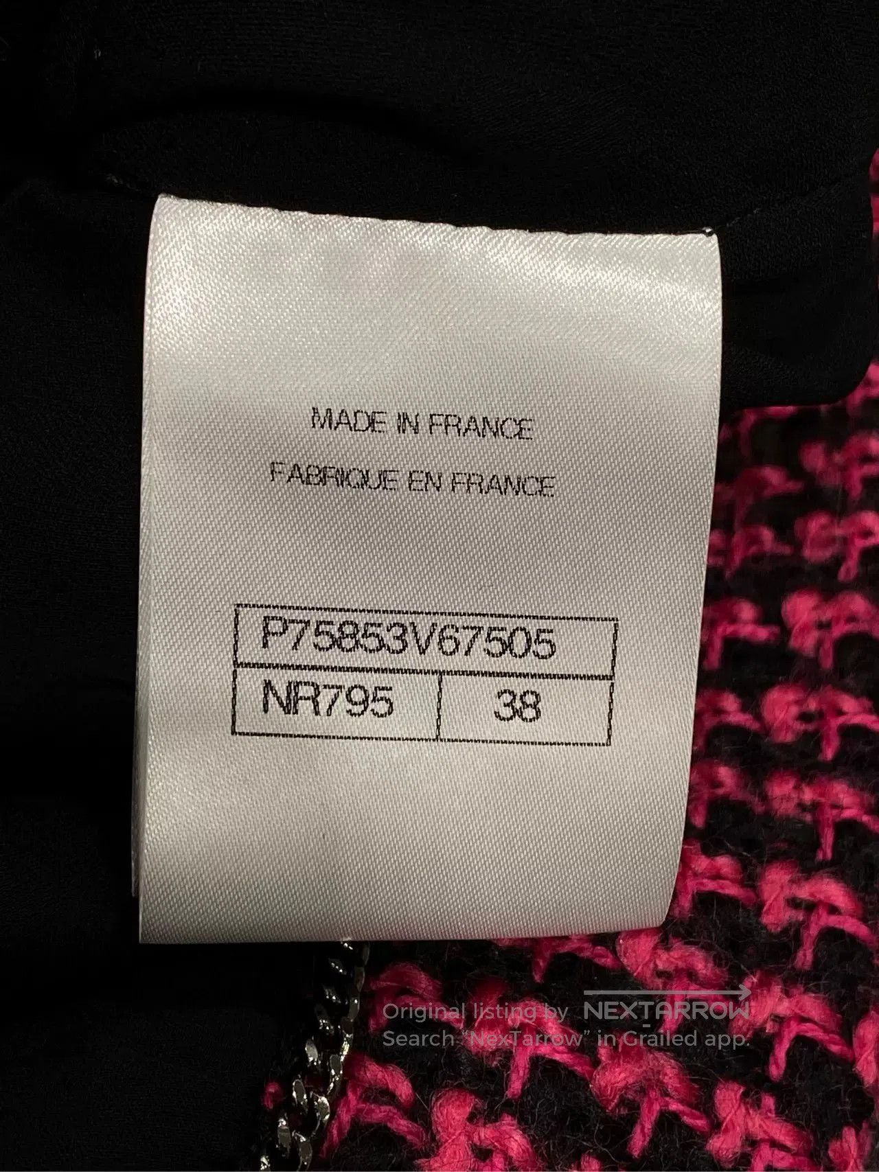 Chanel Chanel 23K Black Red Tweed Jacket. Size US M / EU 48-50 / 2 - 4 Thumbnail