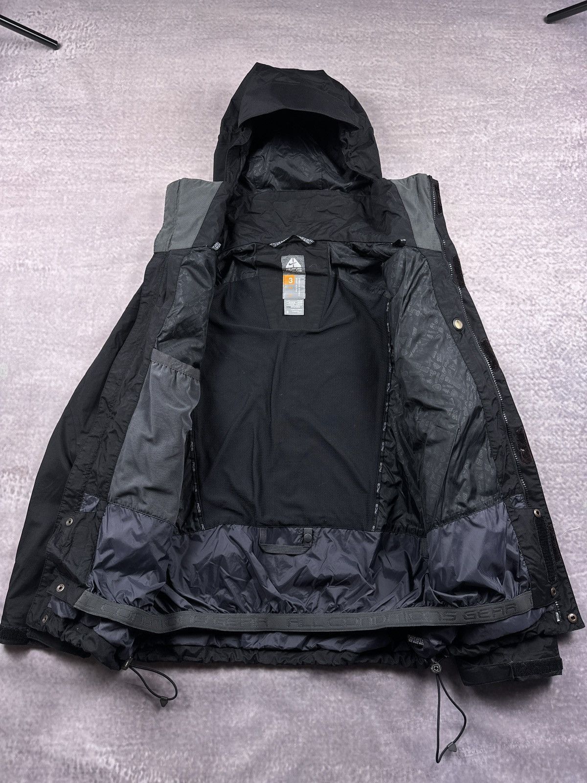 Vintage Nike ACG Gore Tex Storm Fit Gorpcore Black Jacket