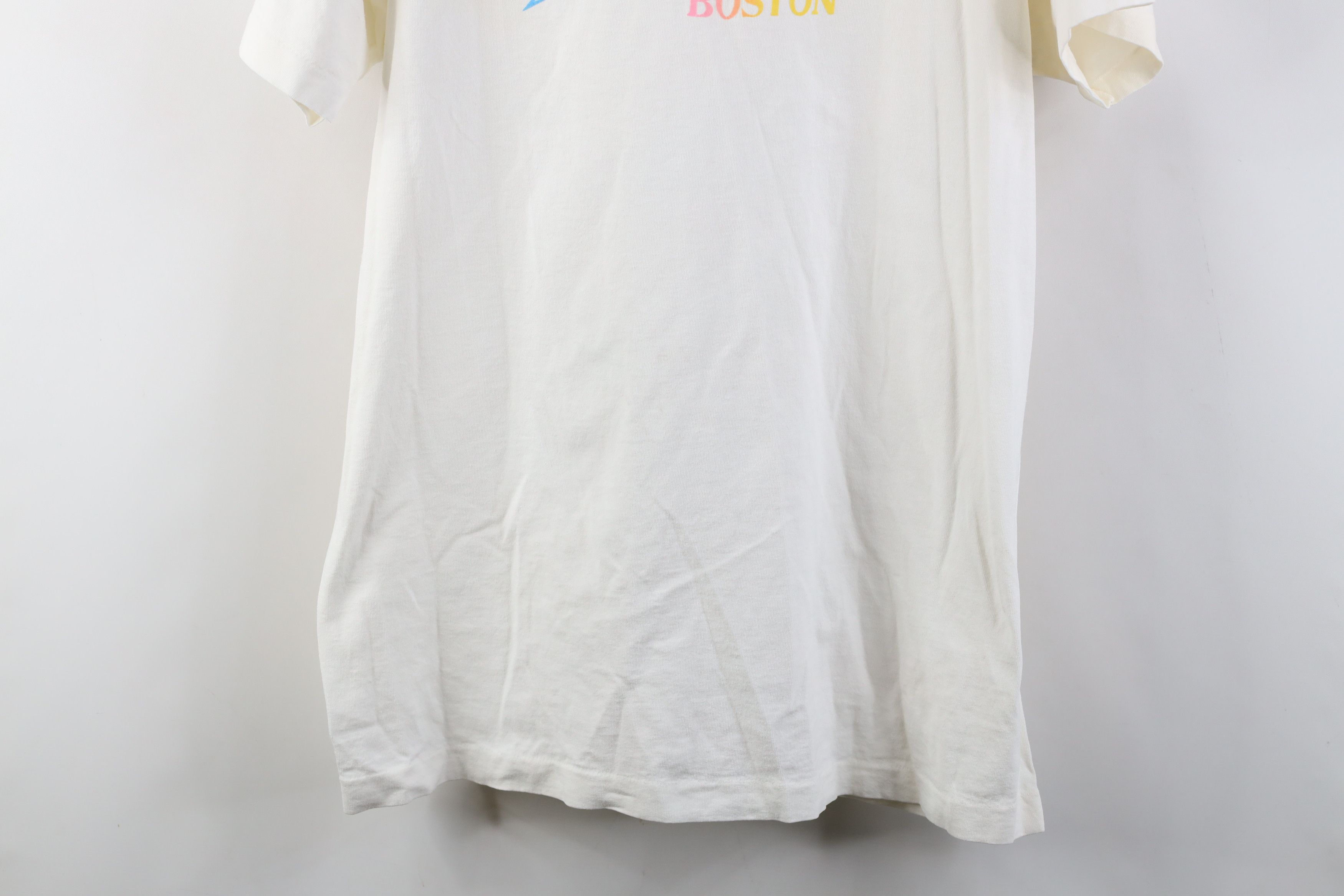 Vintage Vintage 80s Rainbow Cheers Boston Short Sleeve T-Shirt USA Size US XL / EU 56 / 4 - 3 Thumbnail