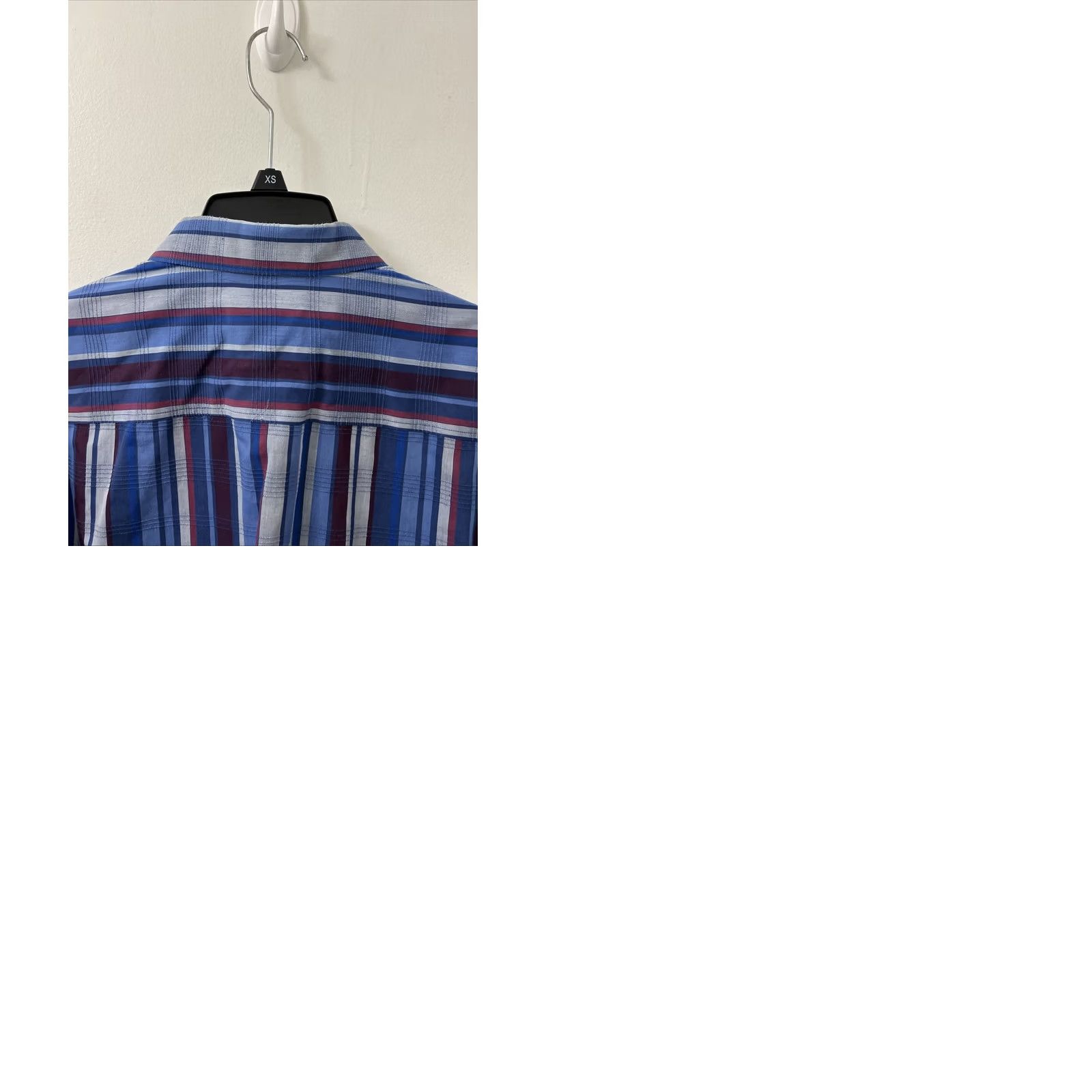 Tommy Bahama Tommy Bahama Shirt Mens Medium Blue Striped Cotton Silk Hawaiian Button Down L/S Size US M / EU 48-50 / 2 - 9 Thumbnail