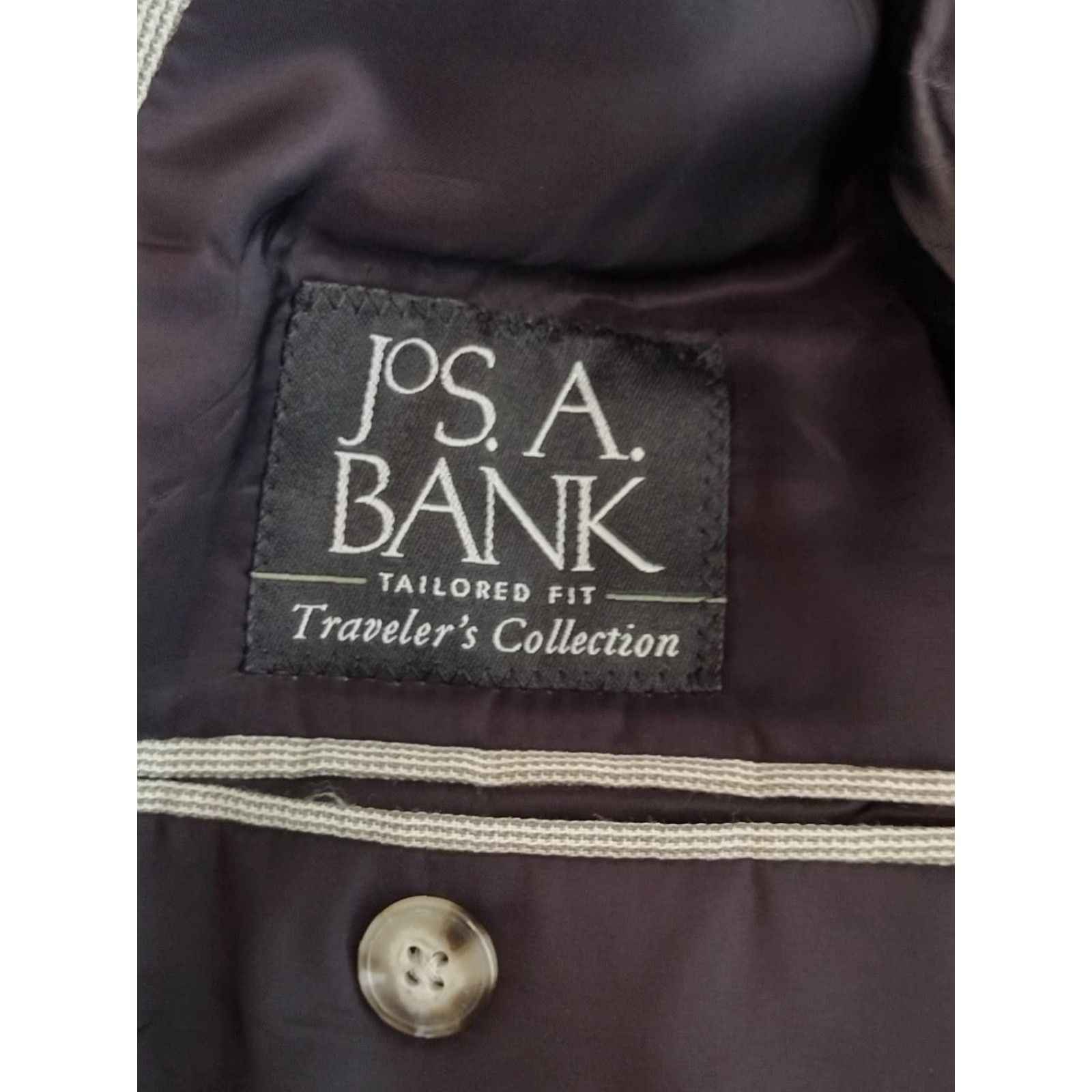 Jos. A. Bank Jos. A. Bank Traveler 2 Button Size 36 Blazer Tailored Fit Men Regular Wool Blazer Solid Light 36s 2-Button Notch Lapel xxs 90s? Size 36R - 6 Thumbnail