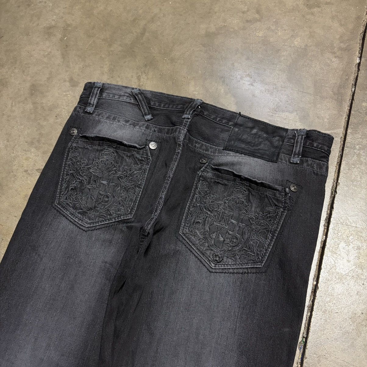 Vintage Vintage Y2K Low Rise Boot Cut Denim Jeans Keanan Duffty Punk Size US 38 / EU 54 - 11 Thumbnail