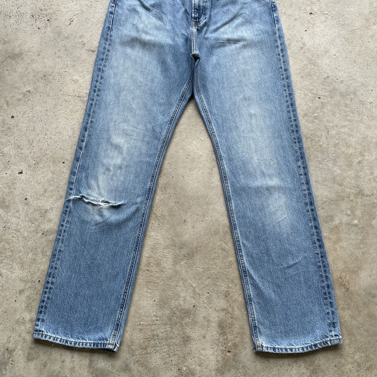 Japanese Brand × Jean Vintage Japanese Distressed Jeans Faded Denim Pants W29 Size US 29 - 4 Thumbnail