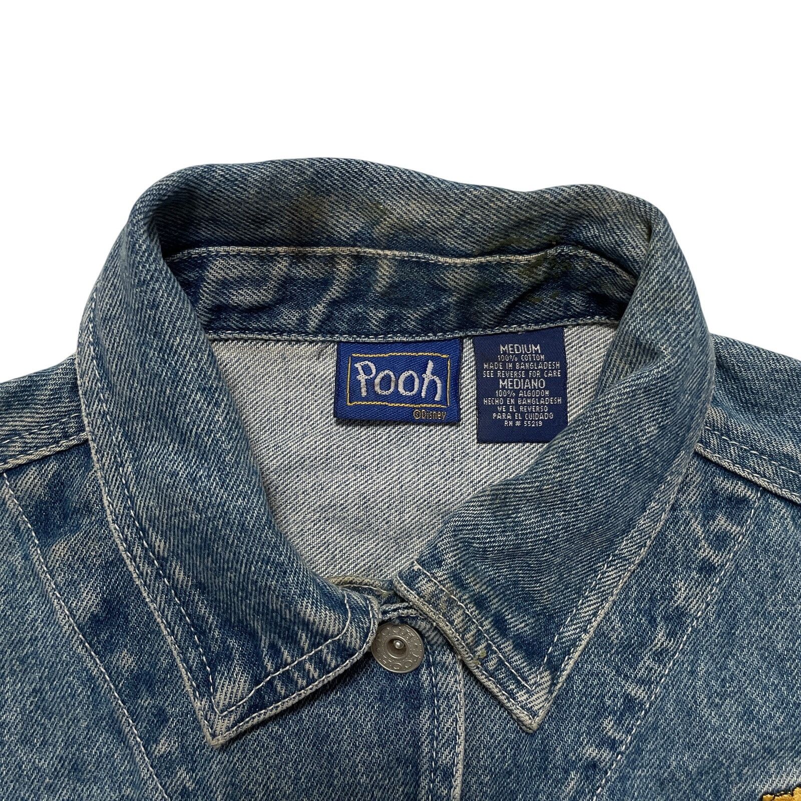 Disney VTG 90's Disney Winnie The Pooh Embroidered Trucker Jacket M Size M / US 6-8 / IT 42-44 - 3 Thumbnail