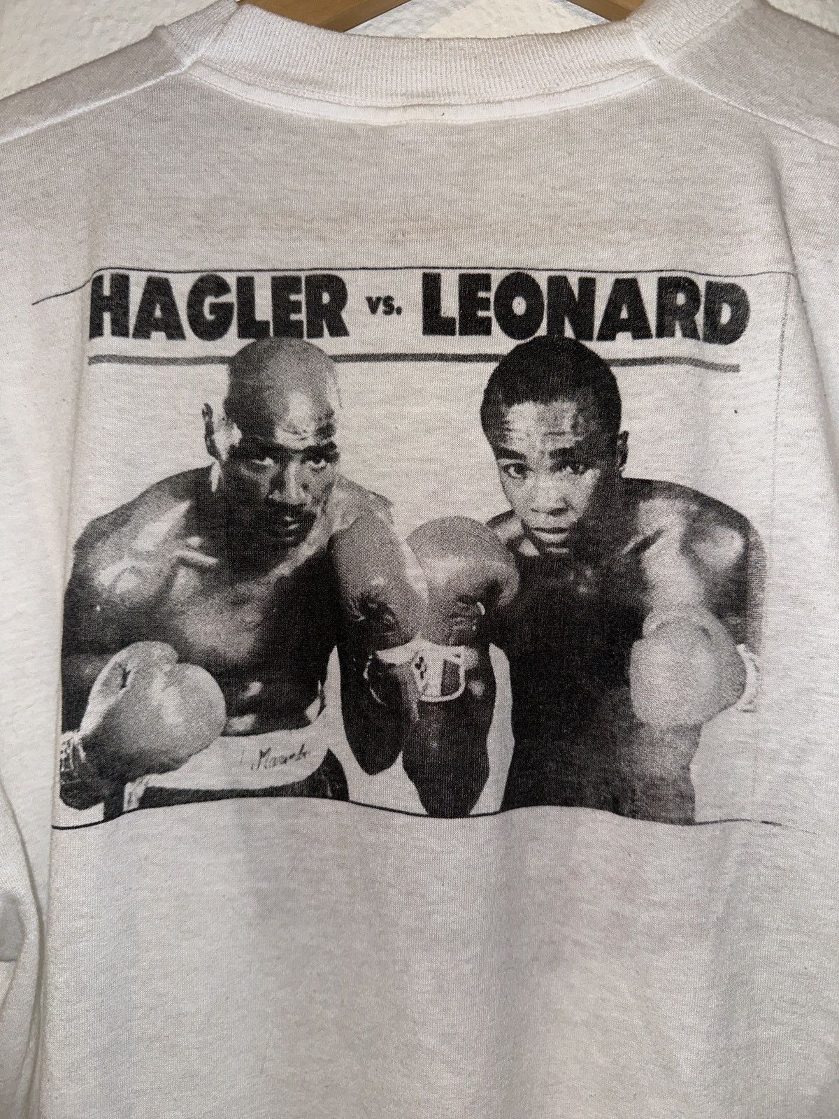 Vintage Vintage Sugar Ray Leonard Boxing Shirt Size US M / EU 48-50 / 2 - 1 Thumbnail