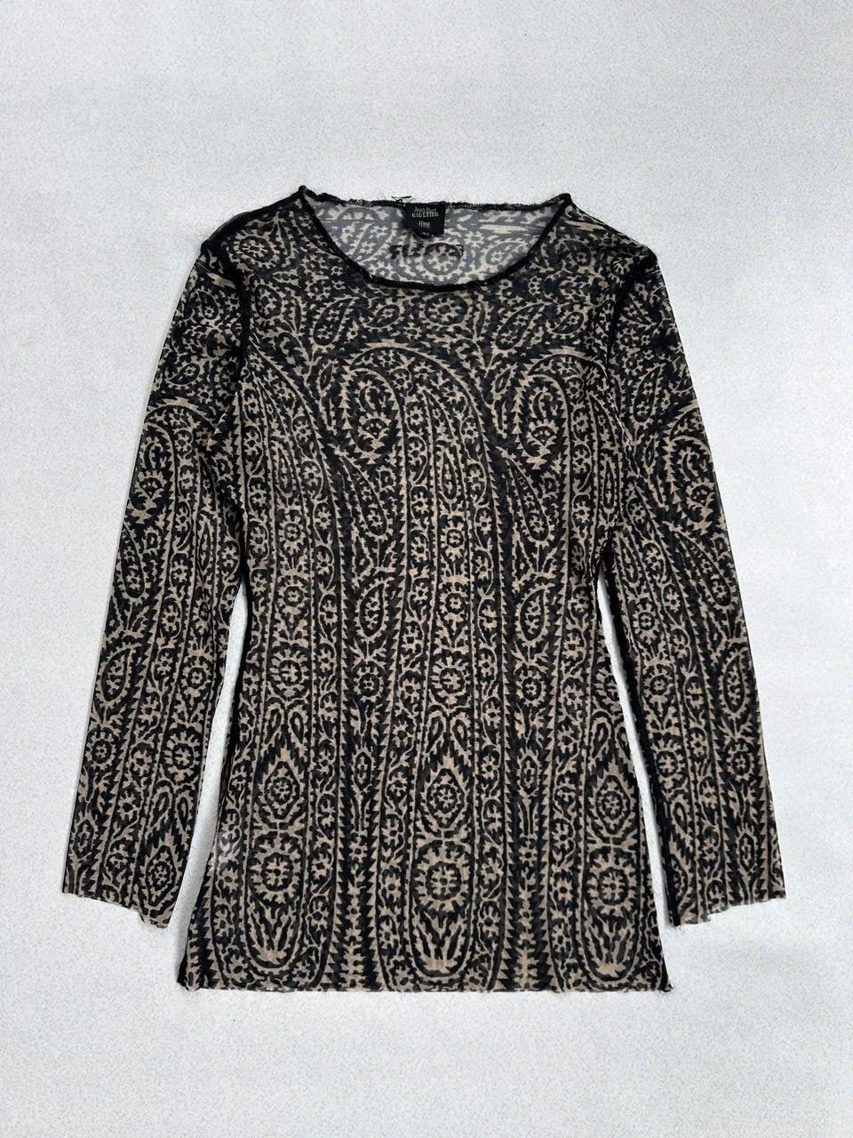 Designer × Jean Paul Gaultier 1990s Jean Paul Gaultier Maille Arabic Mesh Top Size S / US 4 / IT 40 - 1 Thumbnail