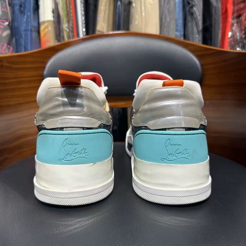 Balenciaga White and Blue Athletic Sneakers-2505 Size US 10.5 / EU 43-44 - 3 Thumbnail