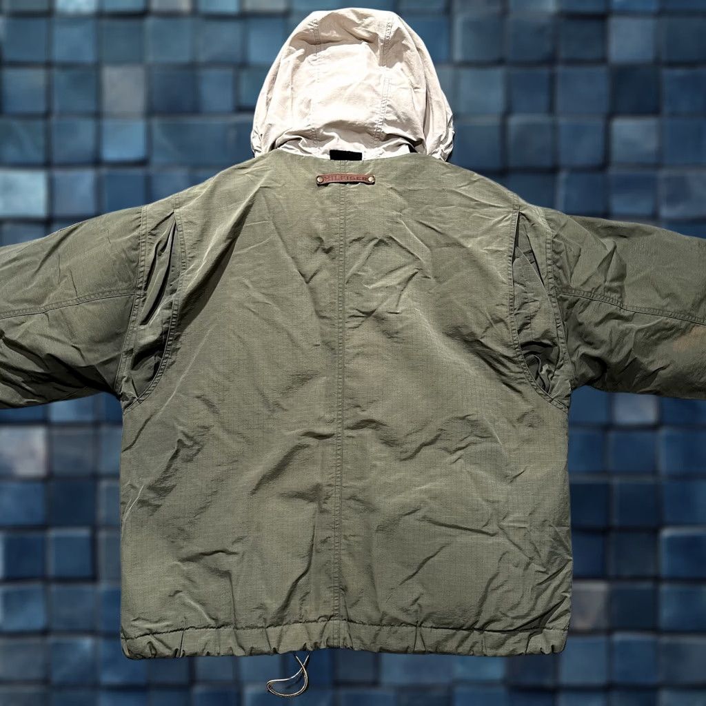 Tommy Hilfiger VINTAGE Tommy Hilfiger Jacket Mens M Safari Puffer Insulated Goose Down 90s Green Zip Hooded Lined Quilted Logo Puffer Jacket Mens Size US M / EU 48-50 / 2 - 1 Thumbnail