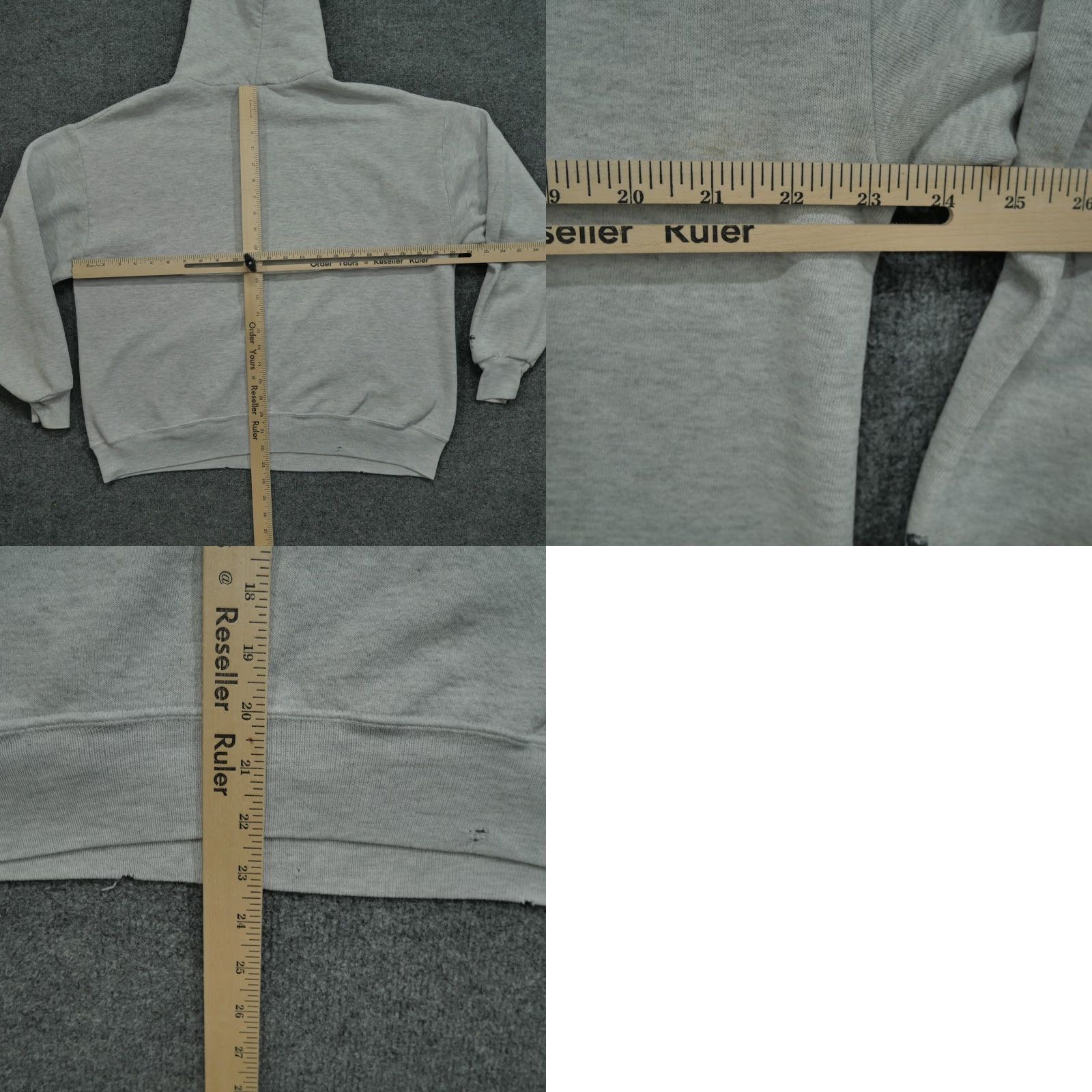 Jerzees VINTAGE Jerzees Hoodie Adult XL Gray 90s Navy US Size US XL / EU 56 / 4 - 10 Thumbnail