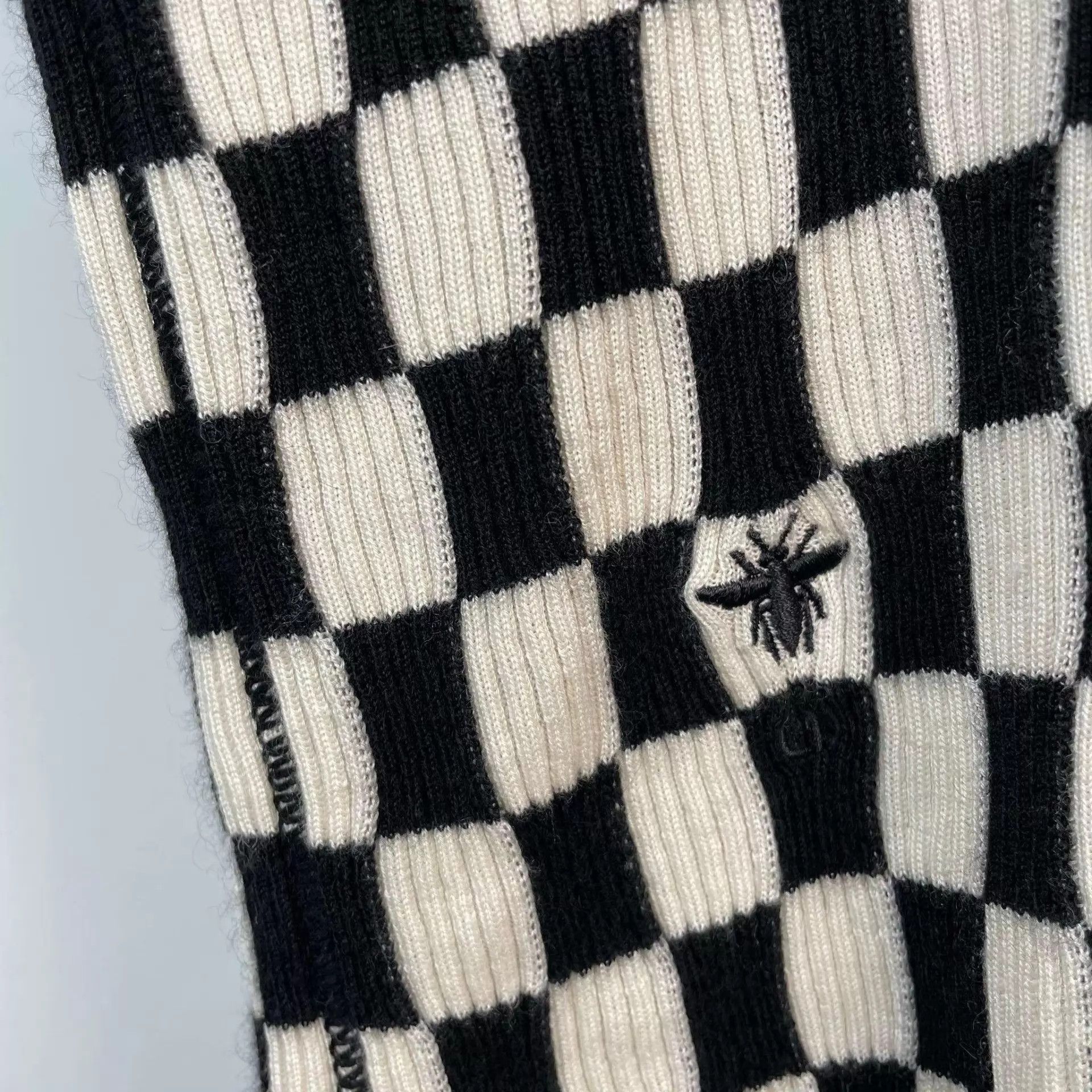 Dior Dior Knit Black White Check Short-Sleeve 97 New 42 Size M / US 6-8 / IT 42-44 - 3 Thumbnail