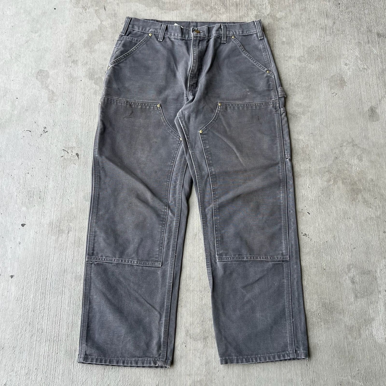 Carhartt gray double knee work wear carpenter pants
