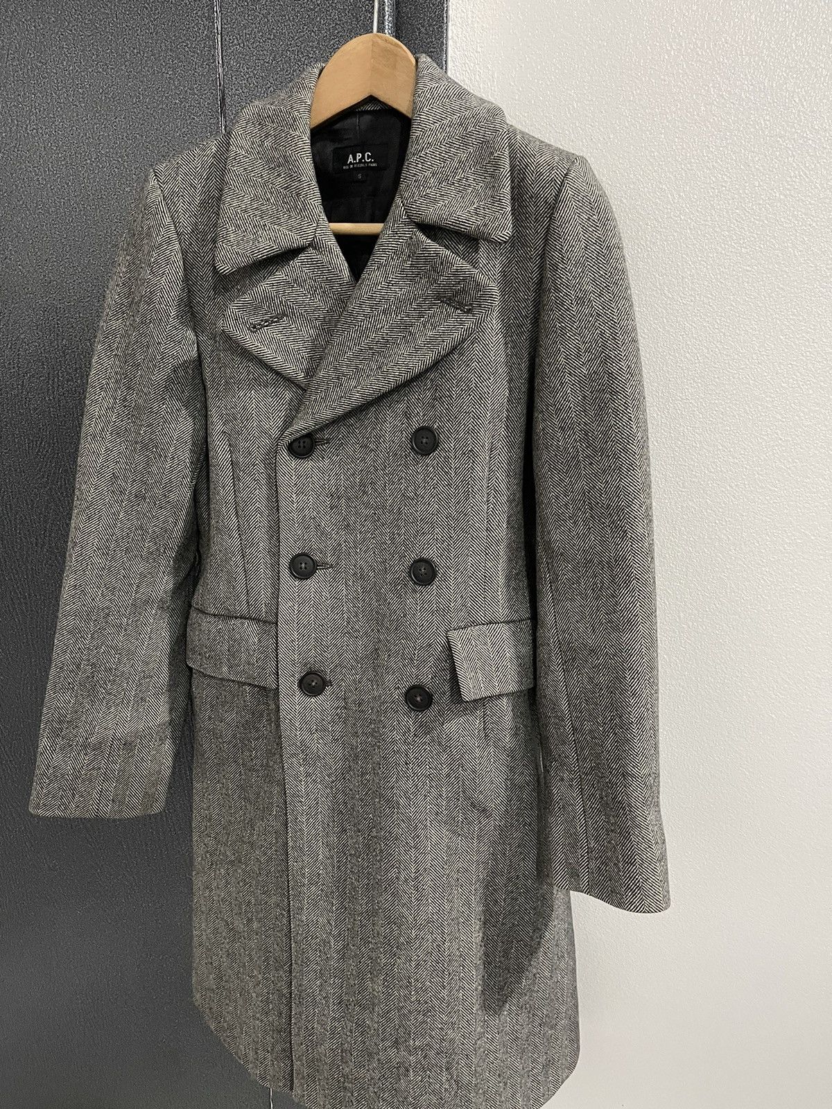A.P.C. Vintage A.P.C Double Breasted Wool Coat Jacket Size S / US 4 / IT 40 - 2 Thumbnail