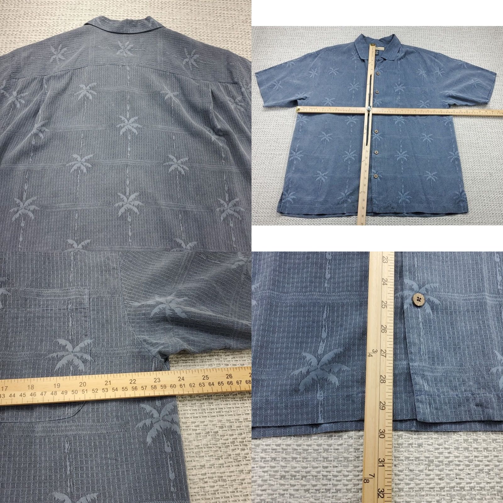 Tommy Bahama Tommy Bahama Button Up Shirt Mens L Silk Hawaiian Floral Palms Tropical Aloha Casual Button-Up Short Sleeve Beach 90s? Size US L / EU 52-54 / 3 - 8 Thumbnail