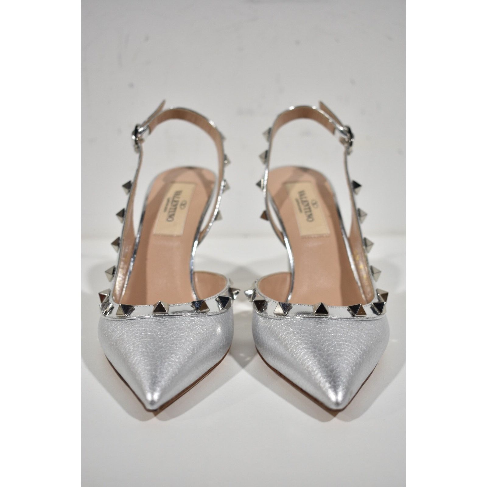 Valentino Rockstud 85 Classic Slingback Strap Sandal Heel Pump 35 Size US 5 / IT 35 - 5 Thumbnail