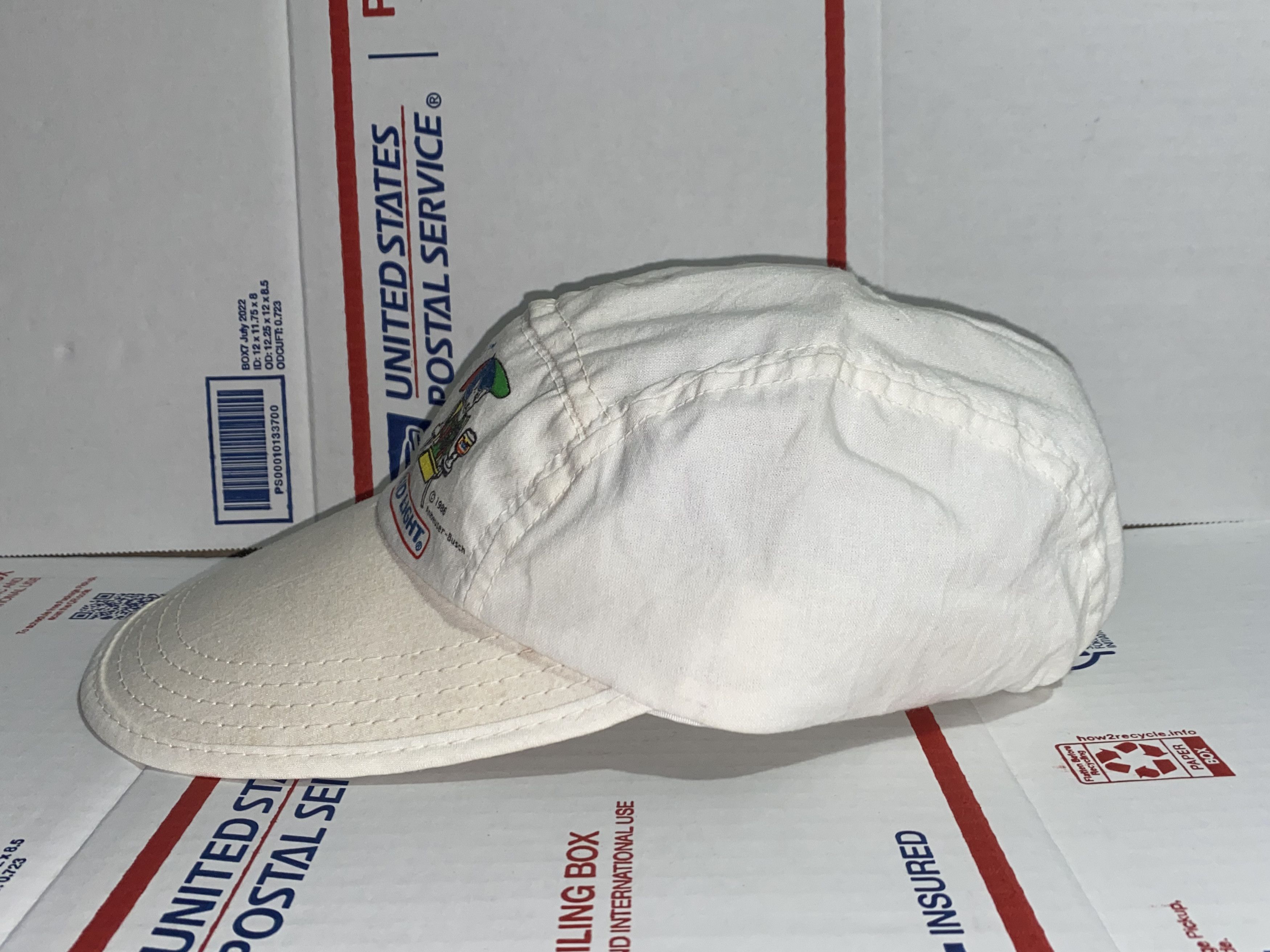 Budweiser vtg Bud Light Spud MacKenzie dog Camp Cap Hat Anheuser Busch Size ONE SIZE - 3 Thumbnail