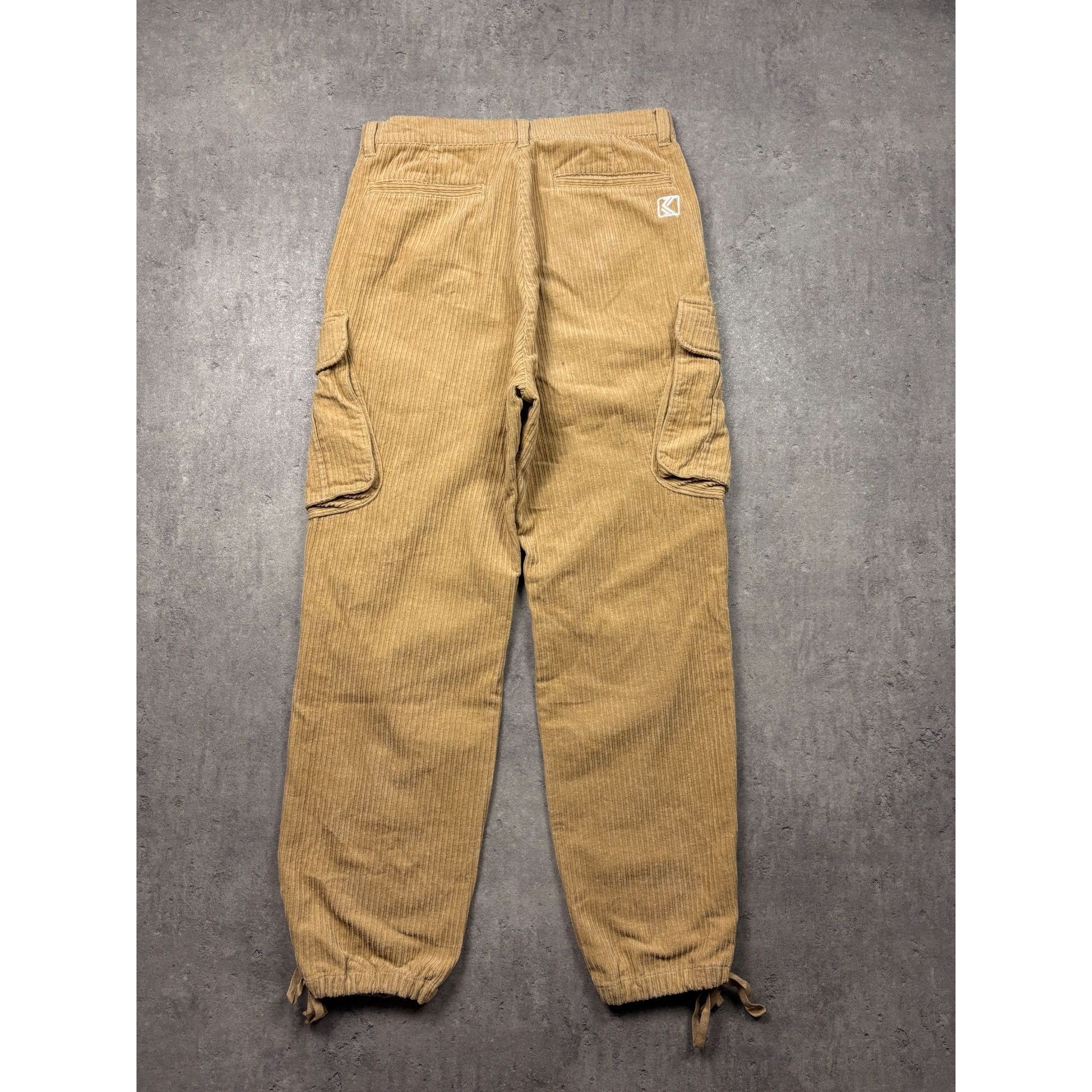 Karl Kani Karl Kani Vintage Style Corduroy Cargo Pants Tan Brown Men's Size US 34 / EU 50 - 6 Thumbnail