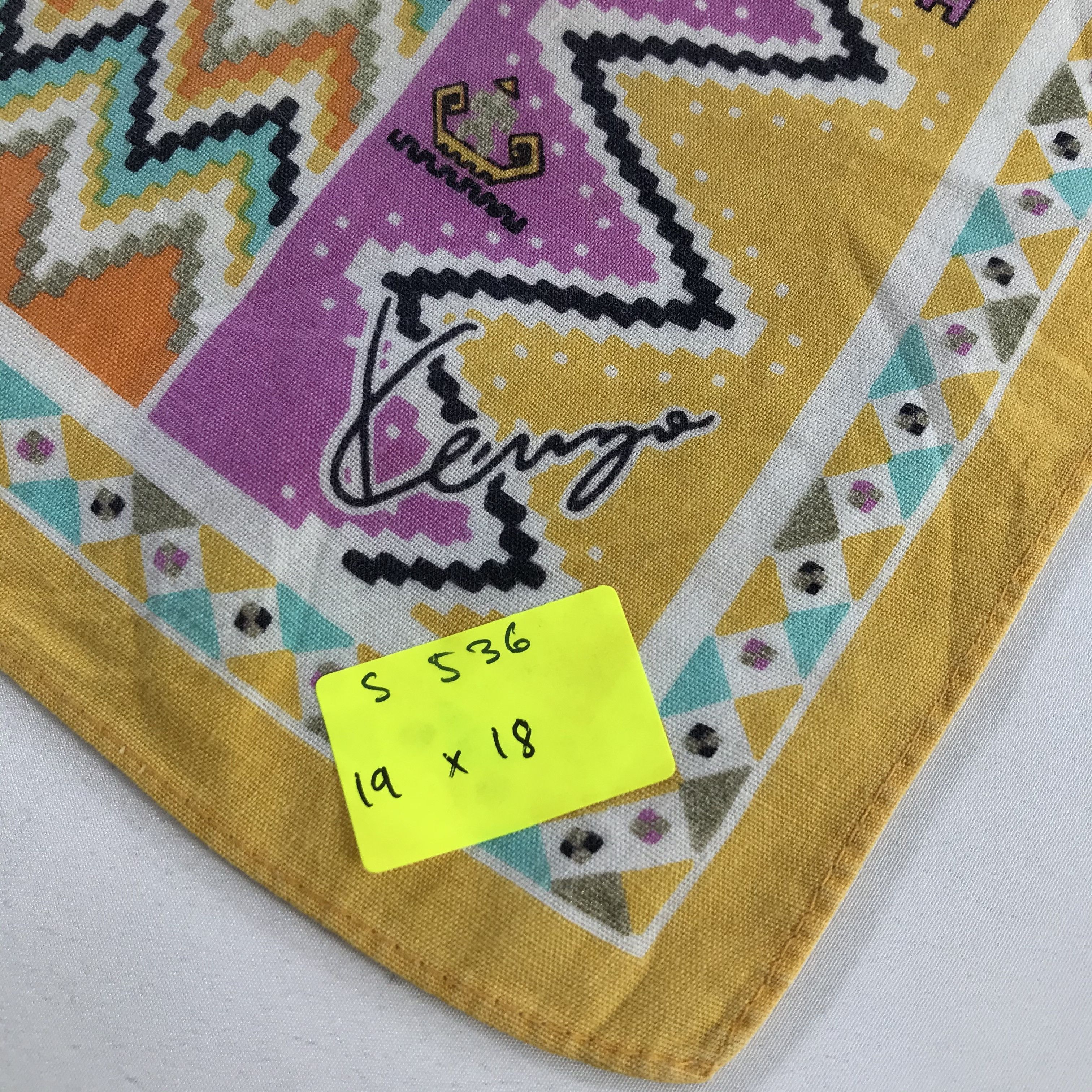 Kenzo × Vintage Kenzo Bandana / Handkerchief / Neckerchief - S536 Size ONE SIZE - 5 Thumbnail