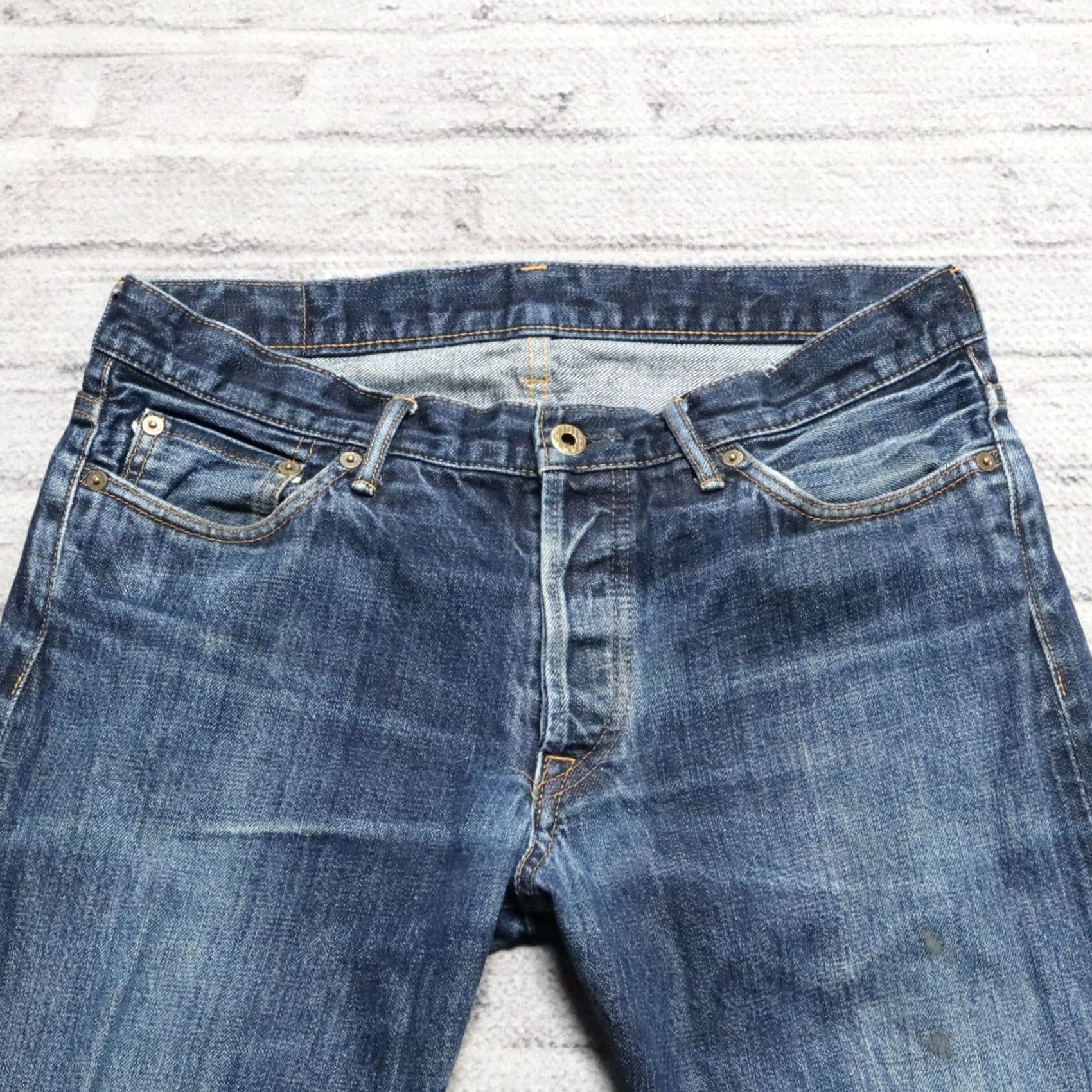 Japan Blue Japan Blue Circle Denim Jeans Size 30-31 Regular Distressed Vintage Men Denim Jeans Medium Wash Distressed Vintage Mens 30-31 32 1/2 Circles? Size US 30 / EU 46 - 2 Thumbnail