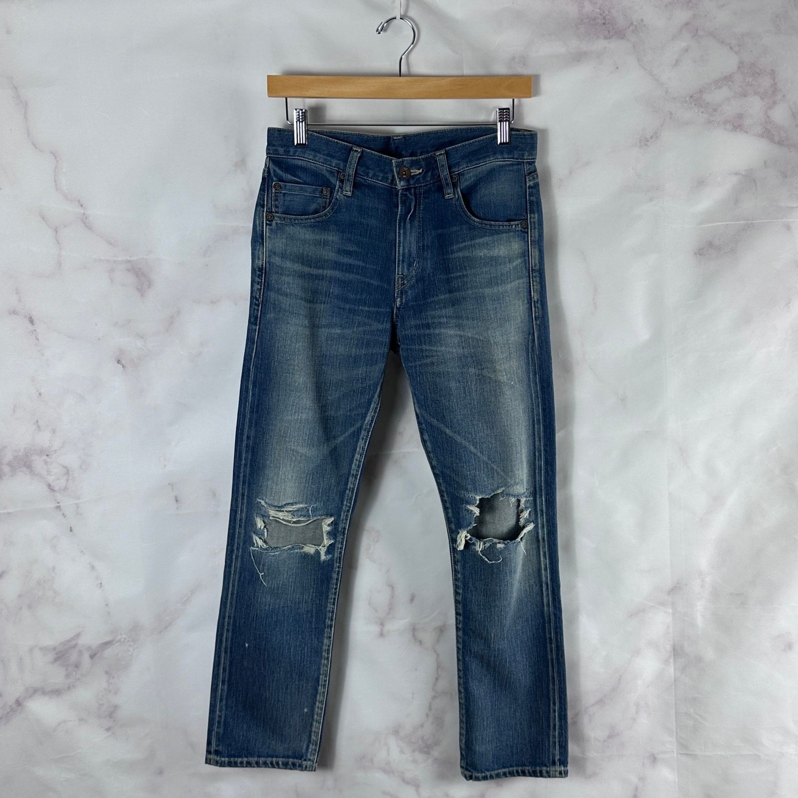 Neighborhood Distressed Slim Blue Japanese Denim Size US 30 / EU 46 - 1 Thumbnail