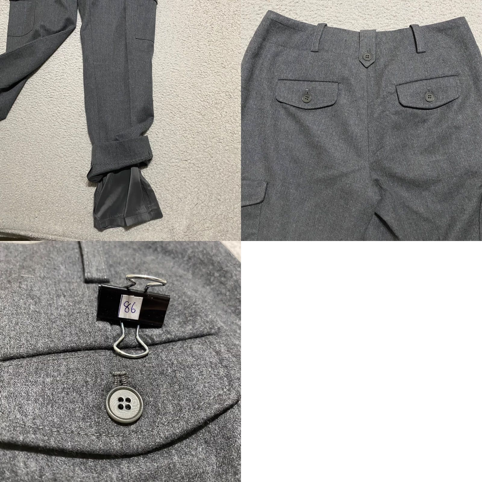 Talbots Talbots Womens 2P Dress Pants Solid Gray Signature Straight Lined Cargo Business Size 26" / US 2 / IT 38 - 9 Thumbnail