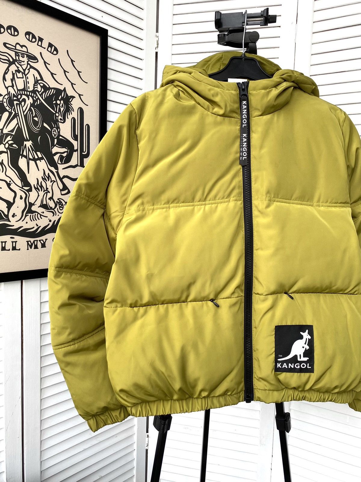 H&M × Kangol Kangol X H&M Green Puffer Cropped Jacket Size S / US 4 / IT 40 - 5 Thumbnail