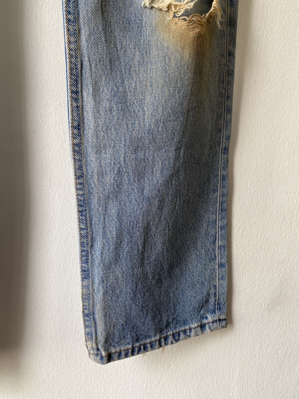 Levi's Vintage 90s Levi’s 501 Distressed Rusty Denim Size US 30 / EU 46 - 5 Thumbnail