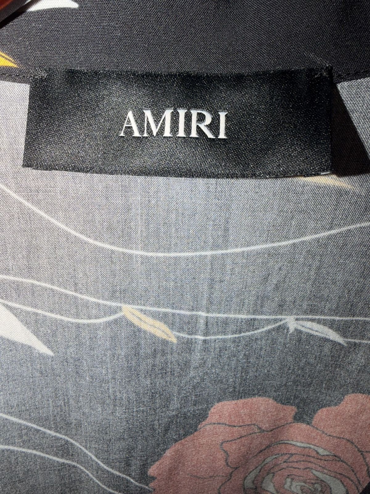 Amiri AMIRI rose-print camp-collar shirt Size US XL / EU 56 / 4 - 5 Thumbnail