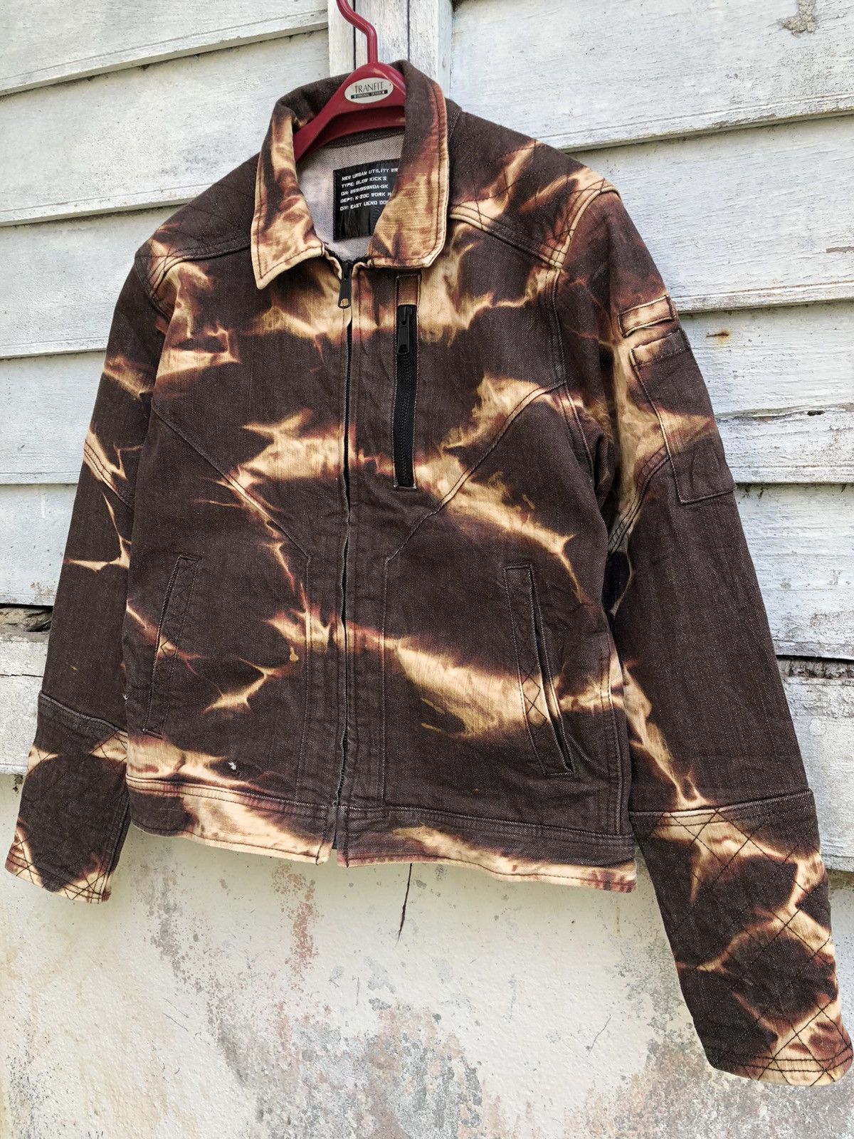 Other Glow Kicks Acid Flame Denim Workers Jacket Size US M / EU 48-50 / 2 - 1 Thumbnail
