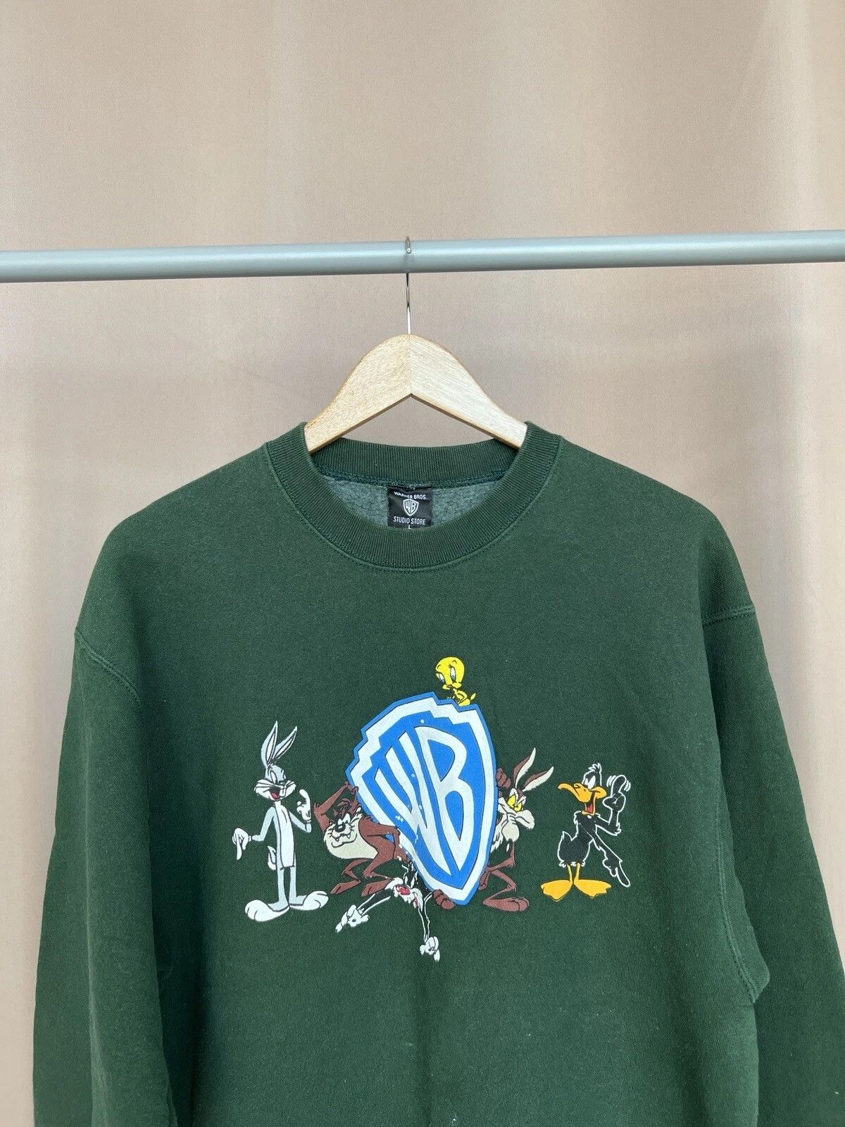 Warner Bros Warner Bros Looney Tunes Sweatshirt Mens Size L Vintage Size US L / EU 52-54 / 3 - 2 Thumbnail