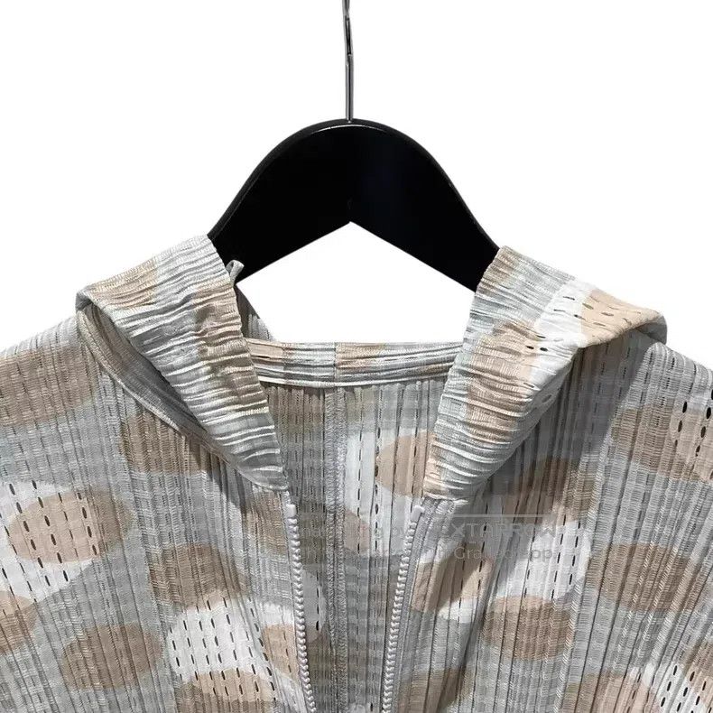 Issey Miyake Issey Miyake Polka Dot Zip Hoodie Size L / US 10 / IT 46 - 3 Thumbnail