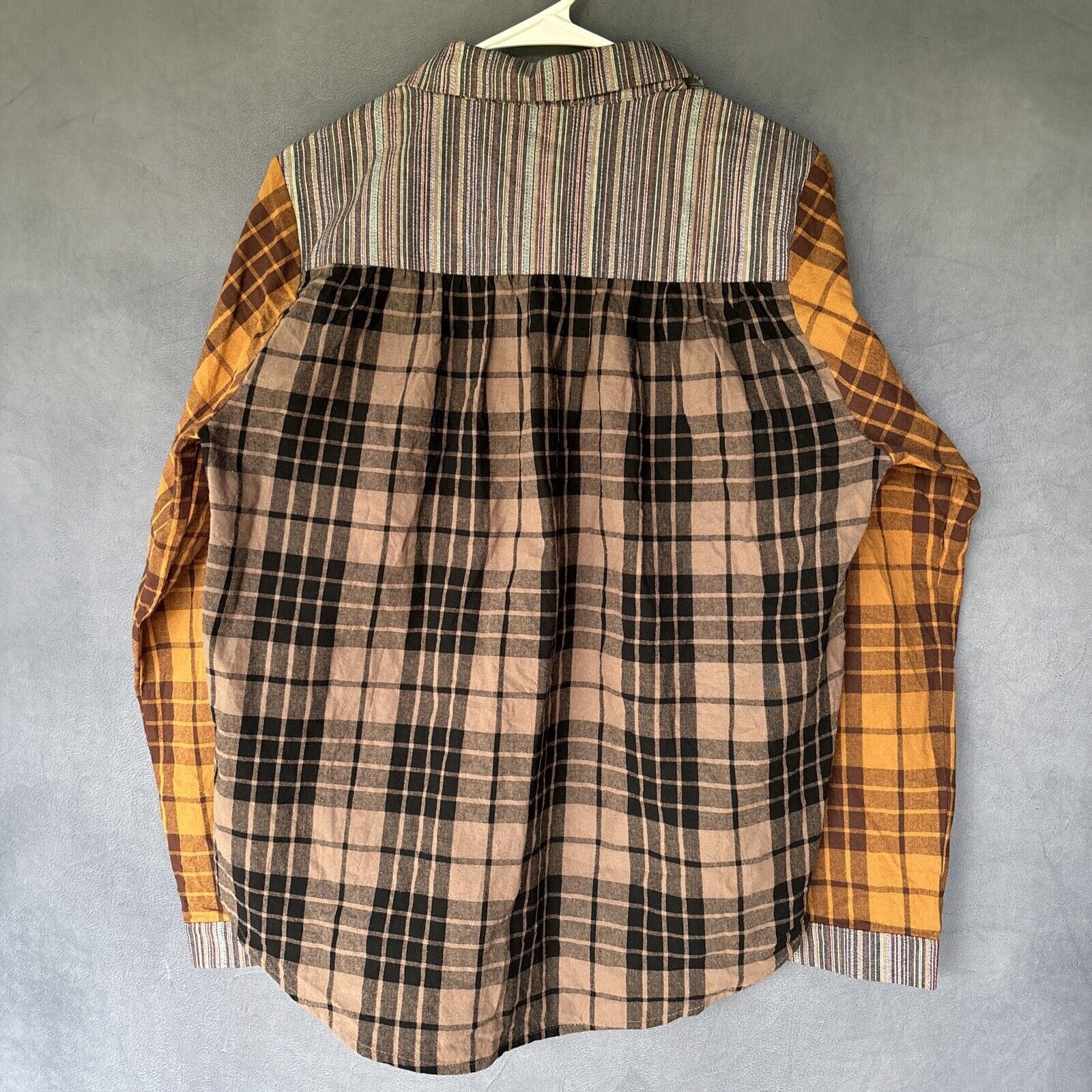 Other Savanna Jane Shirt Women’s Large Patchwork Plaid Long Sleeve Size L / US 10 / IT 46 - 2 Thumbnail