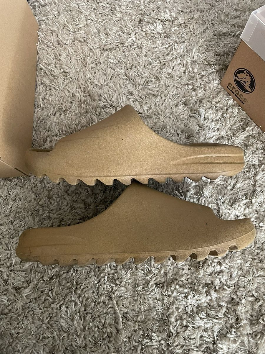 Adidas × Kanye West Adidas Yeezy Slides Ochre Size US 14 / EU 47 - 3 Thumbnail