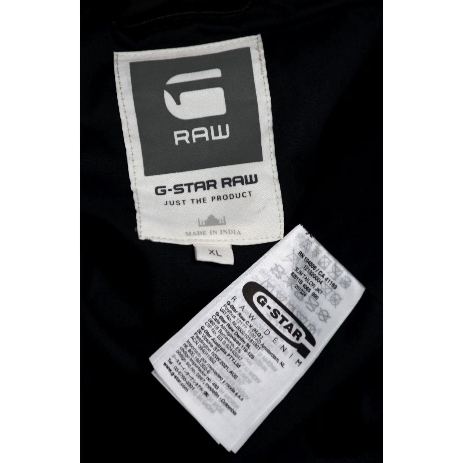 G-Star G-Star Slim Tailor JKT Jacket Leather Black XL Mens Size US XL / EU 56 / 4 - 5 Thumbnail