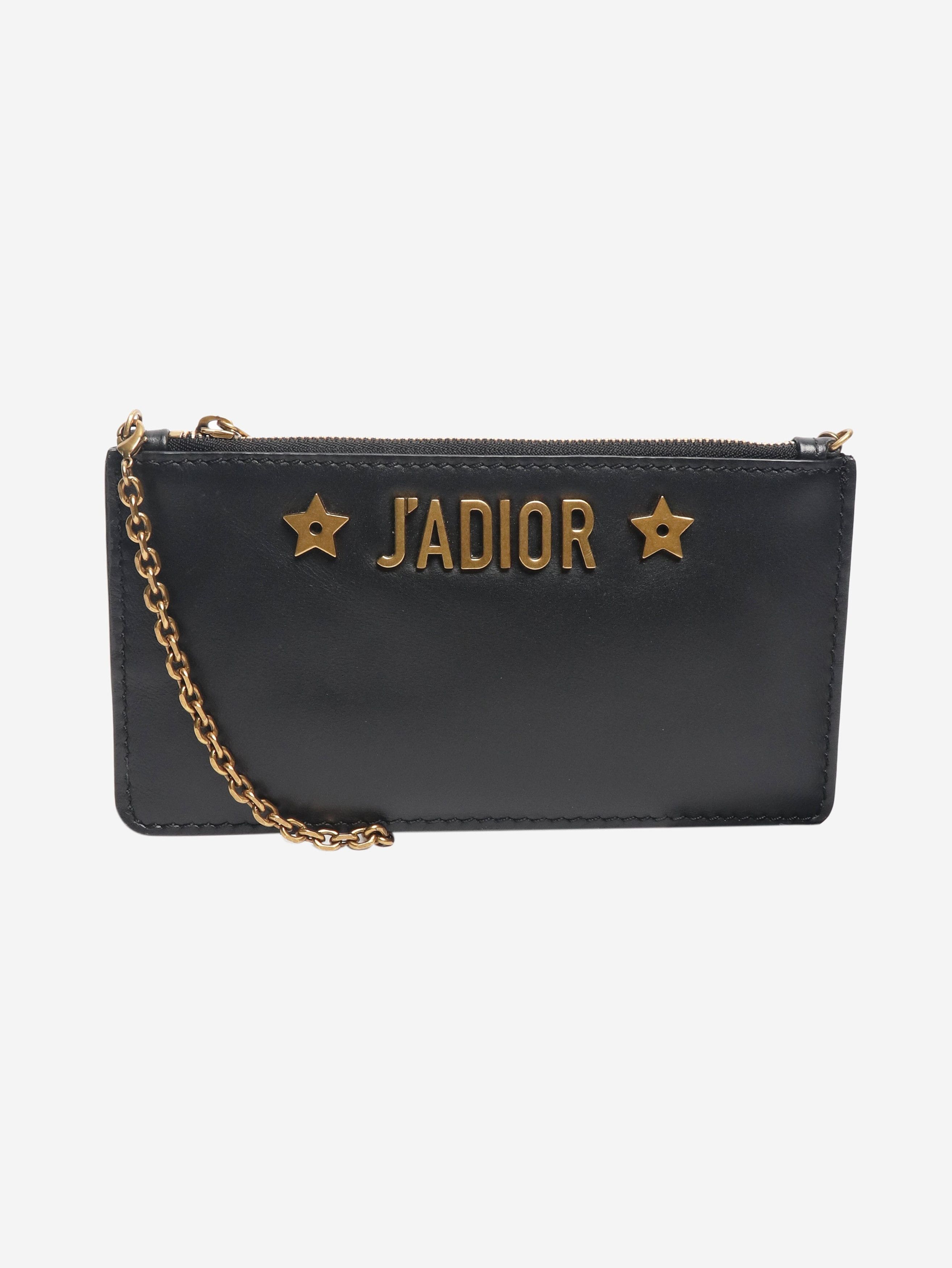 Dior Black J'A leather wallet on chain Size ONE SIZE - 1 Thumbnail