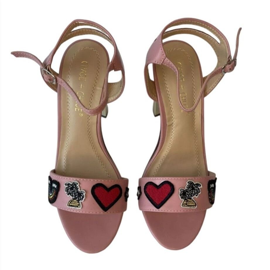 Other CHASE+CHLOE / Frank-1 / Pink / Strappy / Sandals With Embroi Size US 6.5 / IT 36.5 - 3 Thumbnail