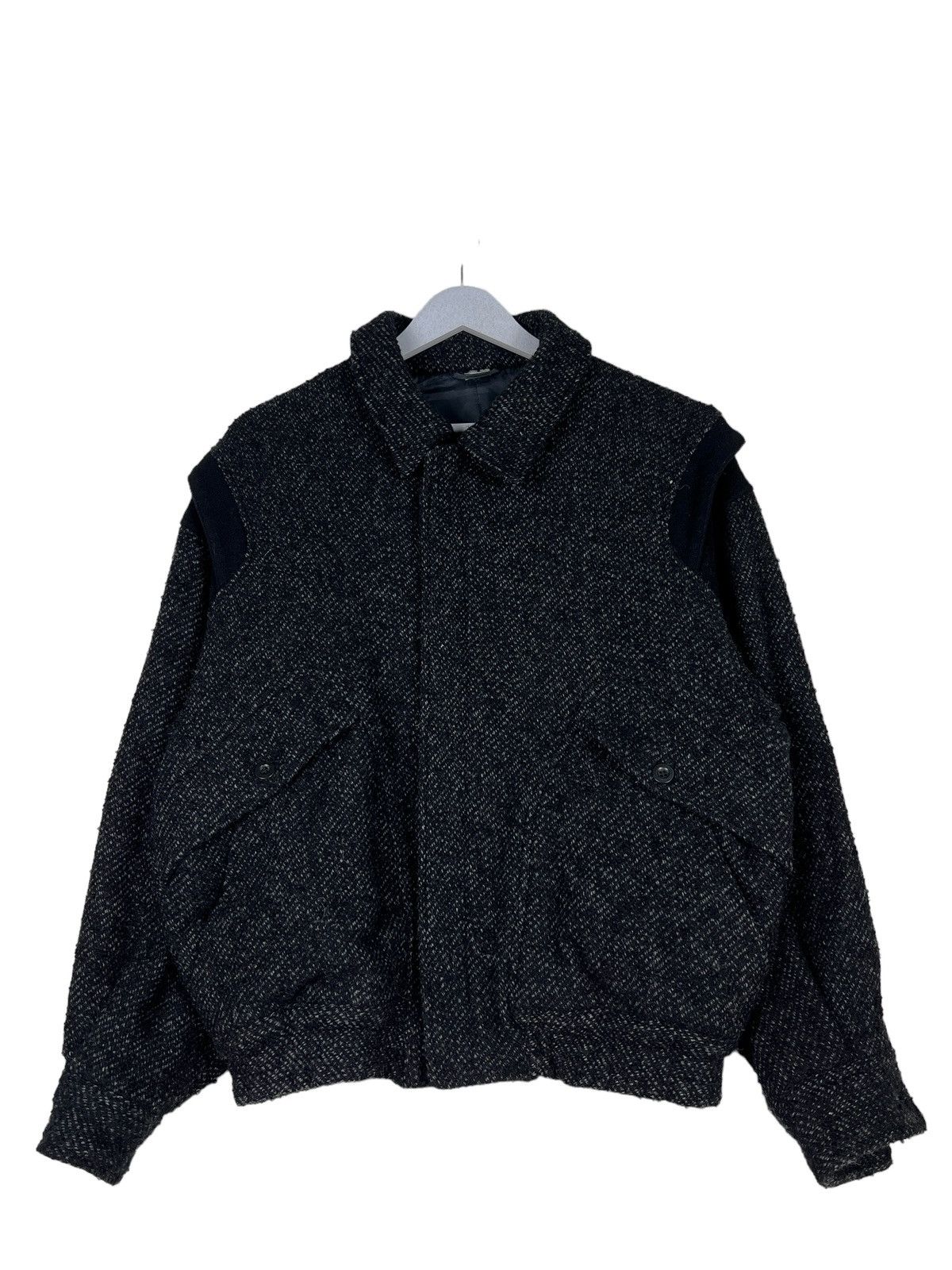Issey Miyake 🔥 ISSEY MIYAKE DURBAN WOOL BOMBER JACKET Size US M / EU 48-50 / 2 - 2 Thumbnail