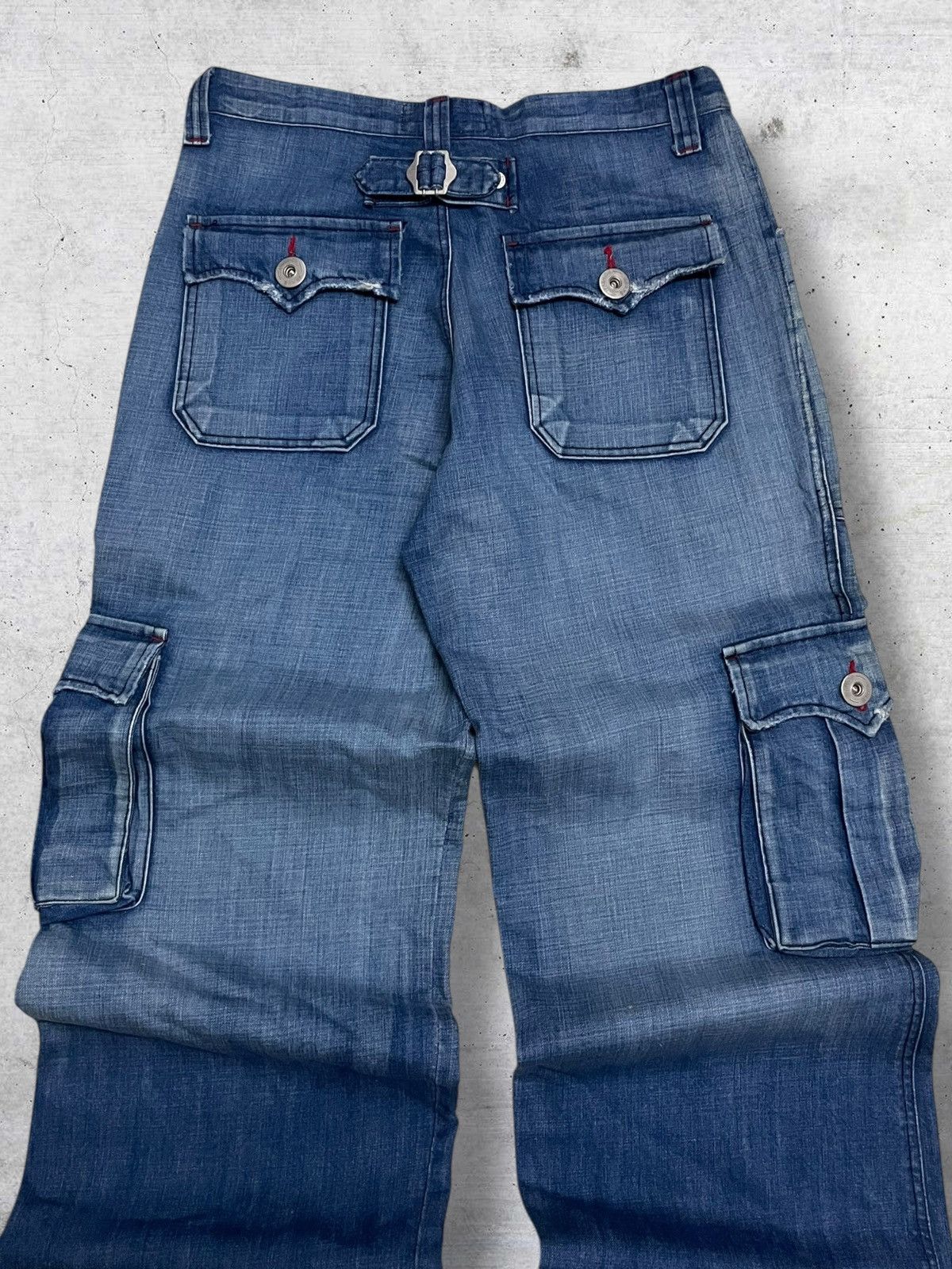 GOA MOUNTED POLICE 1990S JAPAN DESIGNER BAGGY MULTIPOCKET DENIM Size US 32 / EU 48 - 11 Thumbnail