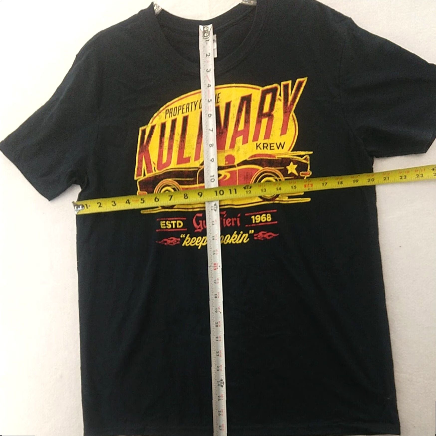 Gildan VINTAGE Guy Fieri Food Network T Shirt Mens Large Black Size US L / EU 52-54 / 3 - 3 Thumbnail