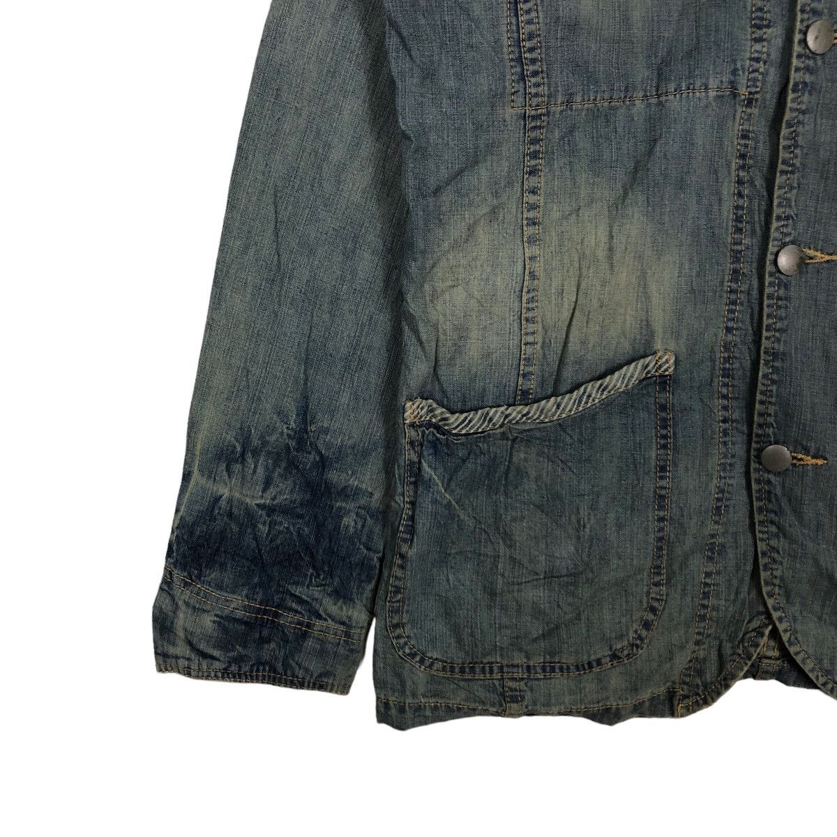 Blue Blue Japan 🔥Denim Work Jacket Blue Blue Made in Heaven Japan Size US L / EU 52-54 / 3 - 4 Thumbnail
