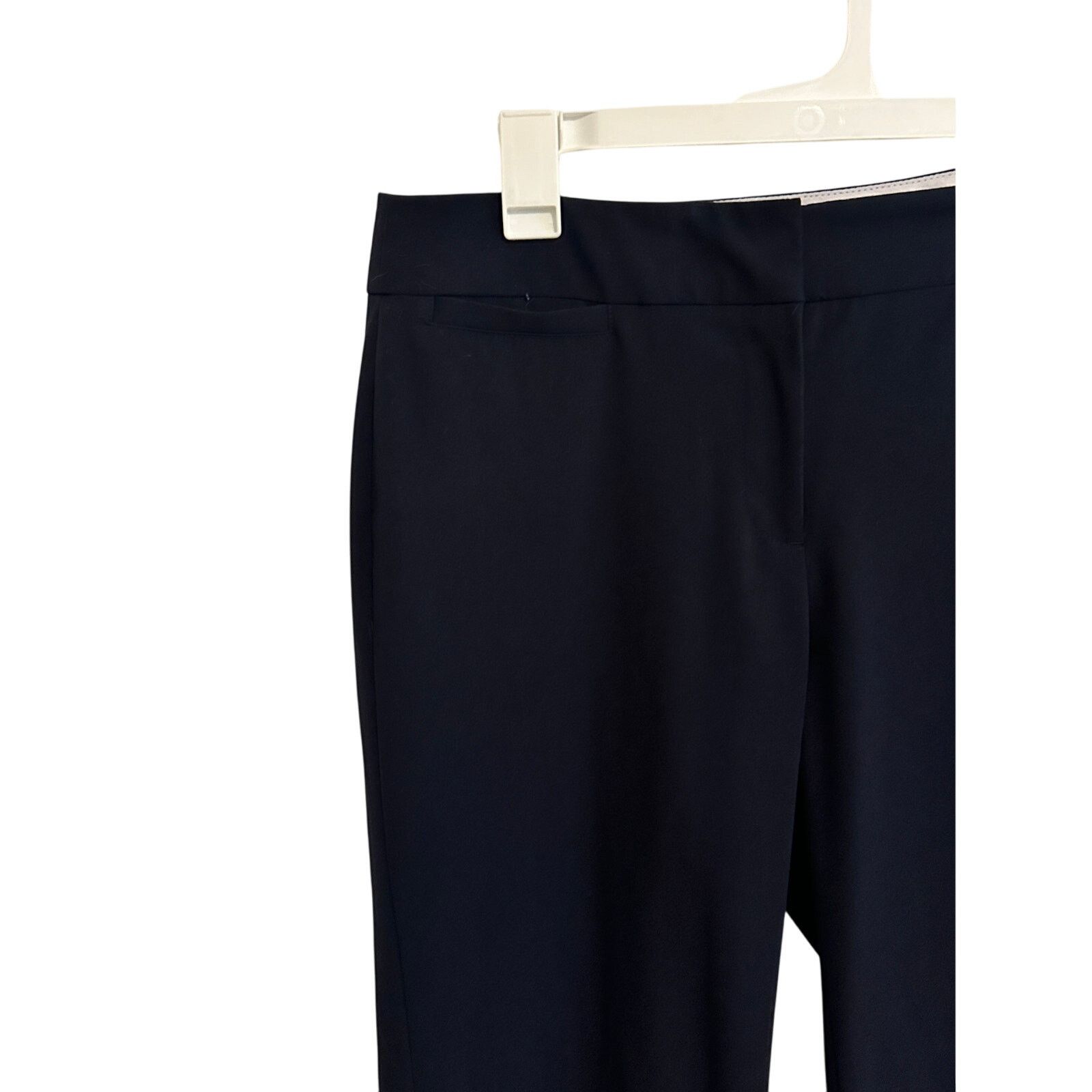 Other Liz Claiborne Black Straight Leg Mid Waist Formal Trousers Size 28" / US 6 / IT 42 - 3 Thumbnail